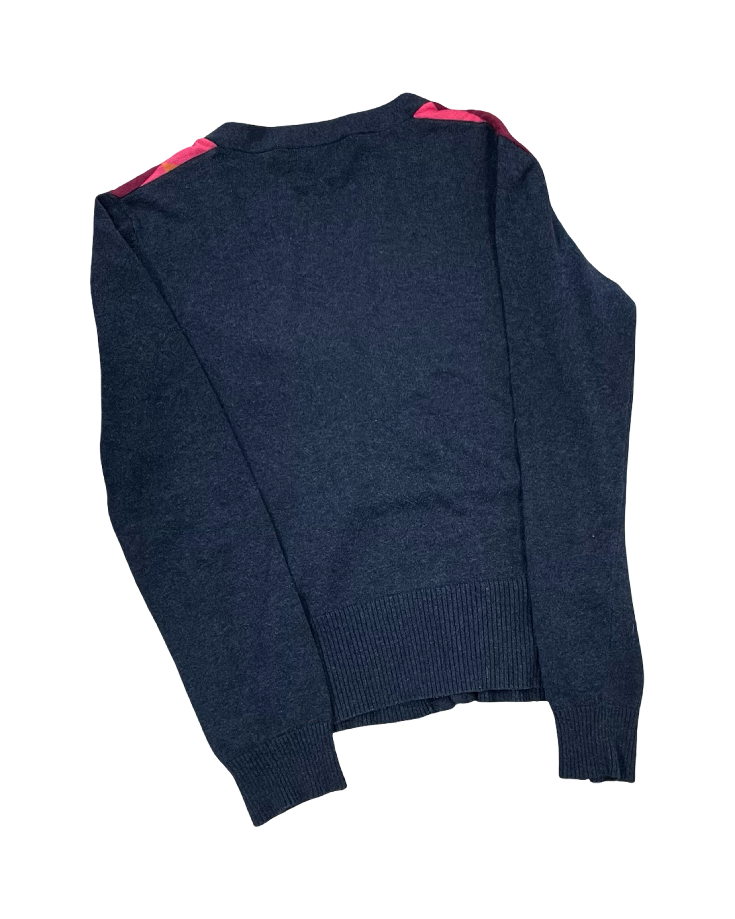 Cardigan By Cabi In Grey & Red, Size:M