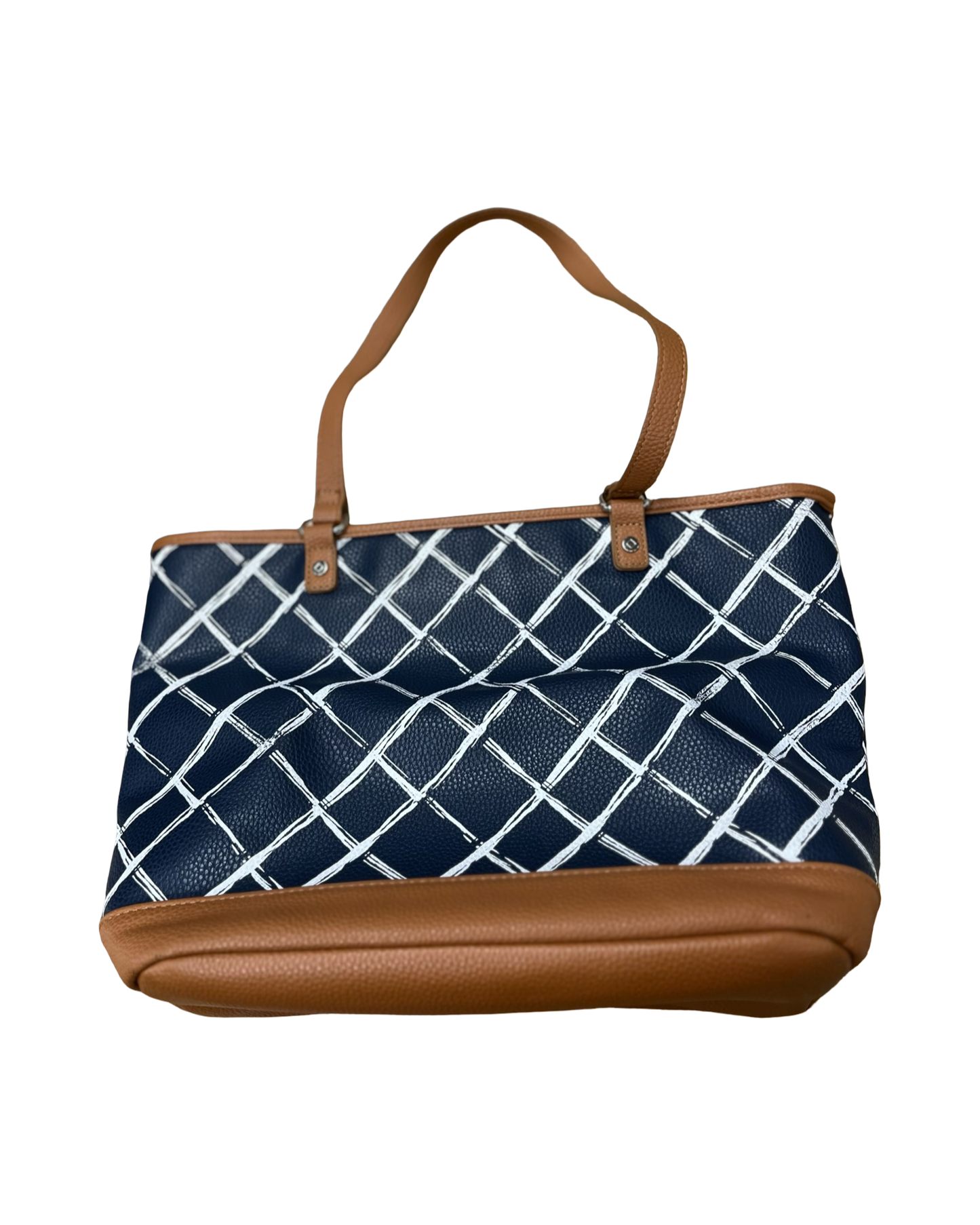 Handbag By Thirty One In Blue & White, Size:Large