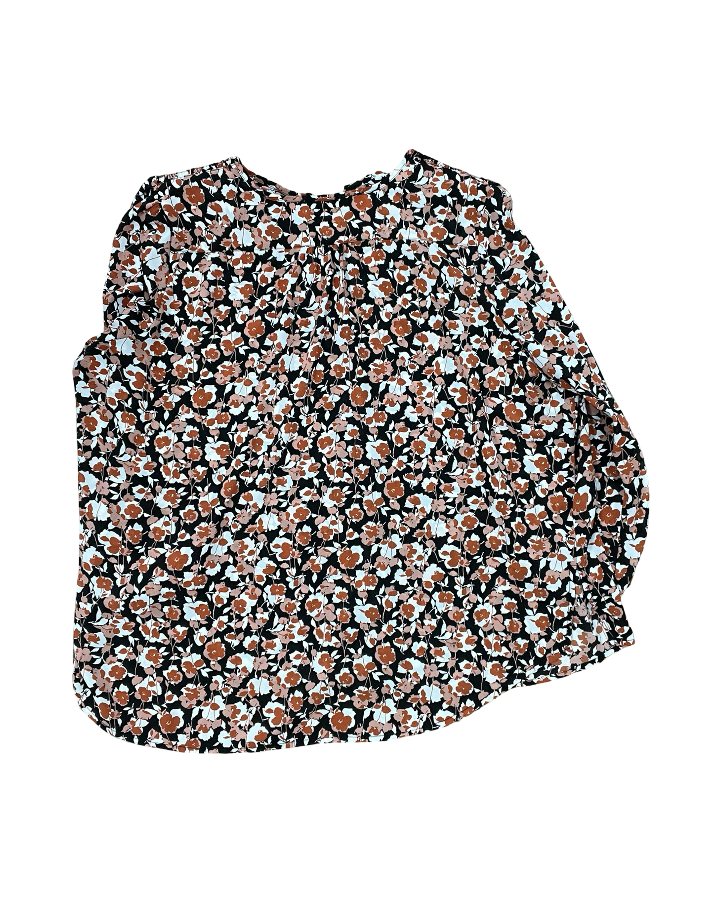 Top Ls By Monday Fun In Black & Orange, Size:2X