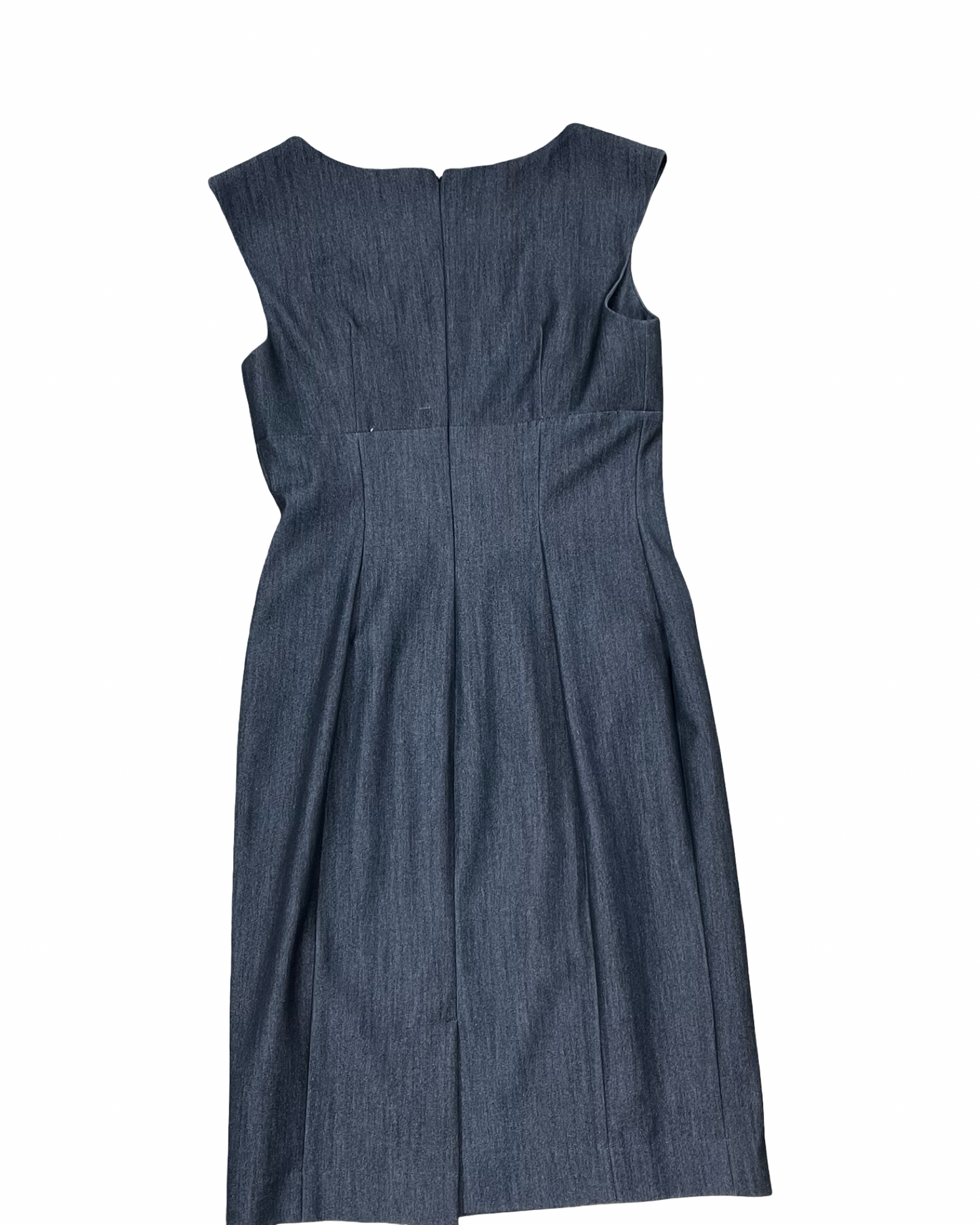 Dress Work By Calvin Klein In Grey, Size:4