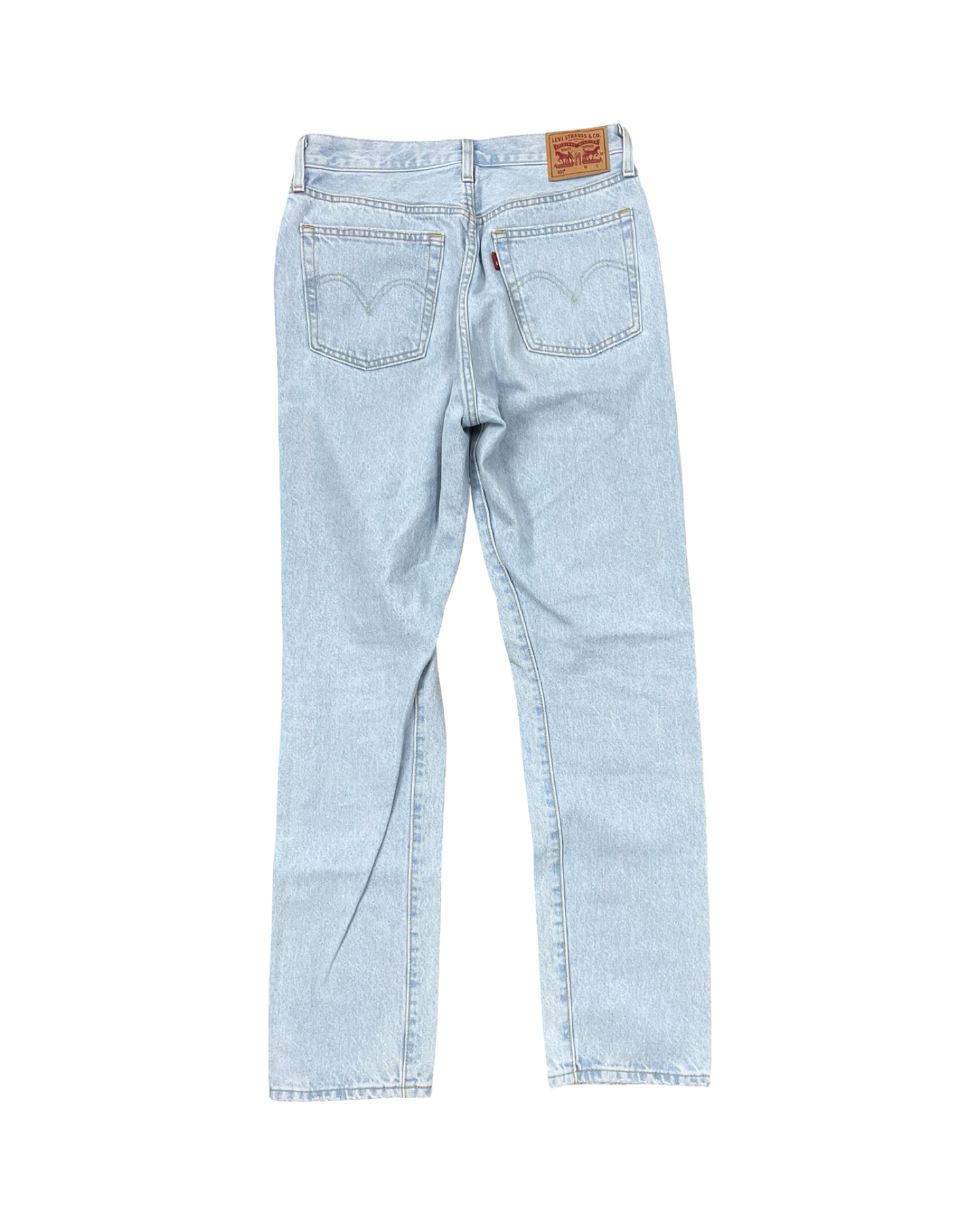 Jeans Straight By Levis In Blue Denim, Size:6