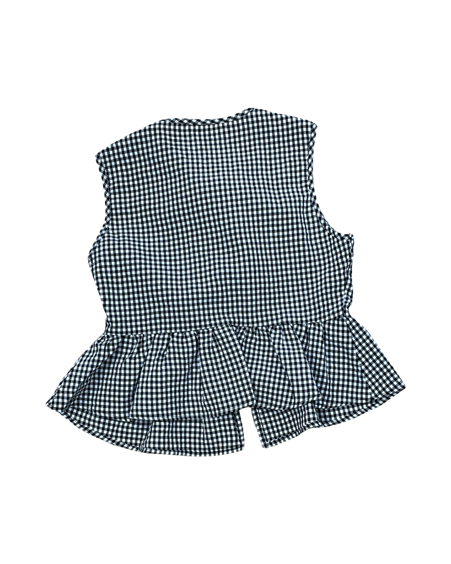 Top Sleeveless By Shein In Black & White, Size:S