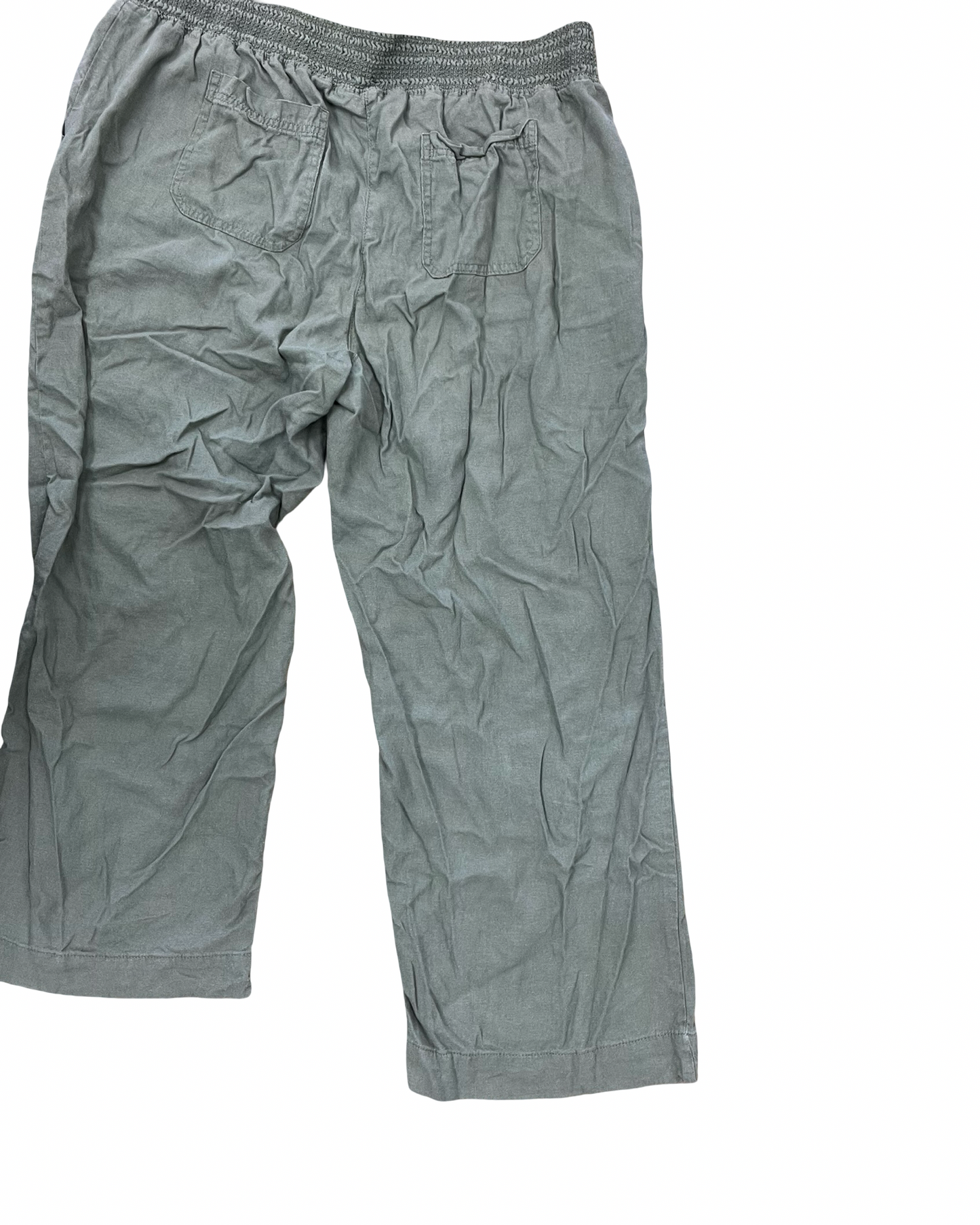 Pants Linen By Briggs In Green, Size:18