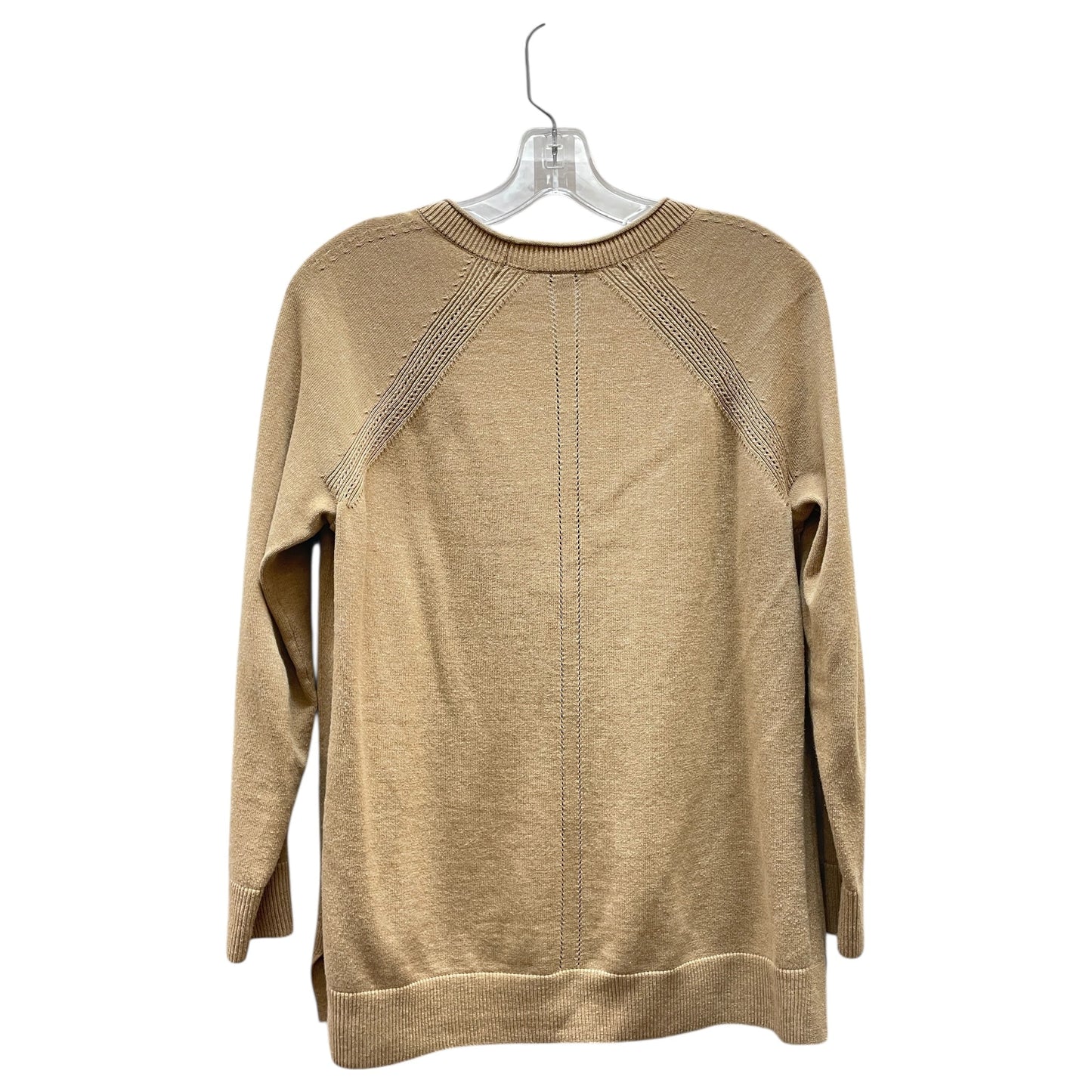 Sweater Cardigan By Talbots In Tan, Size:Mp