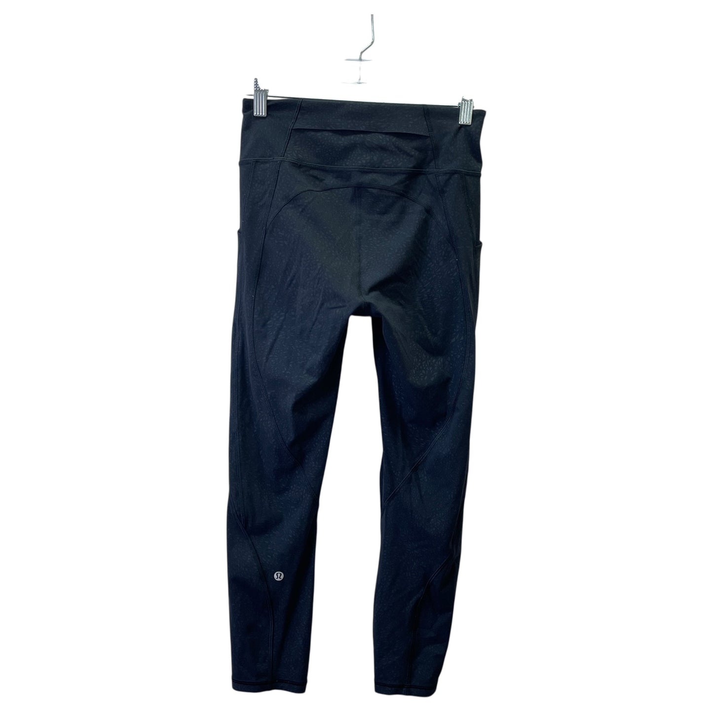 Athletic Leggings By Lululemon In Black & Grey, Size:S