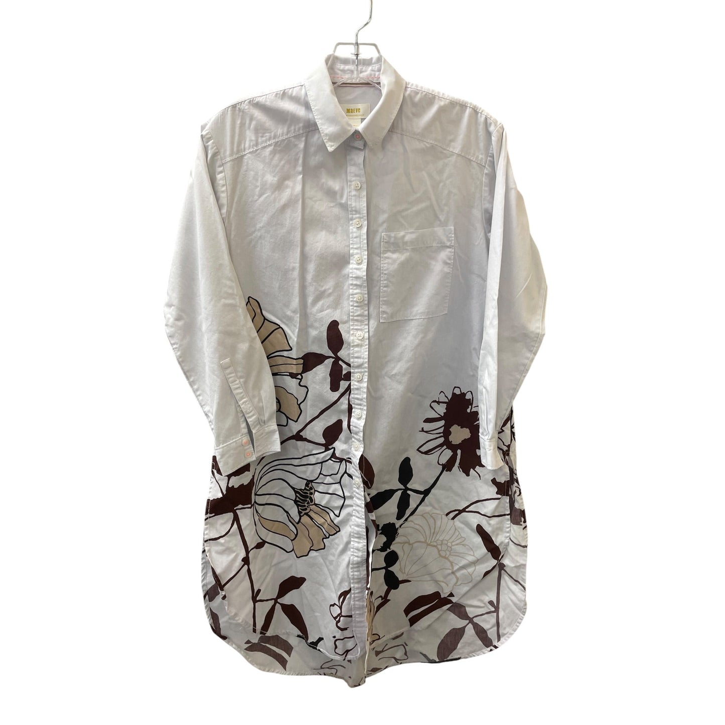 Top Ls By Maeve In Brown & White, Size:Xs