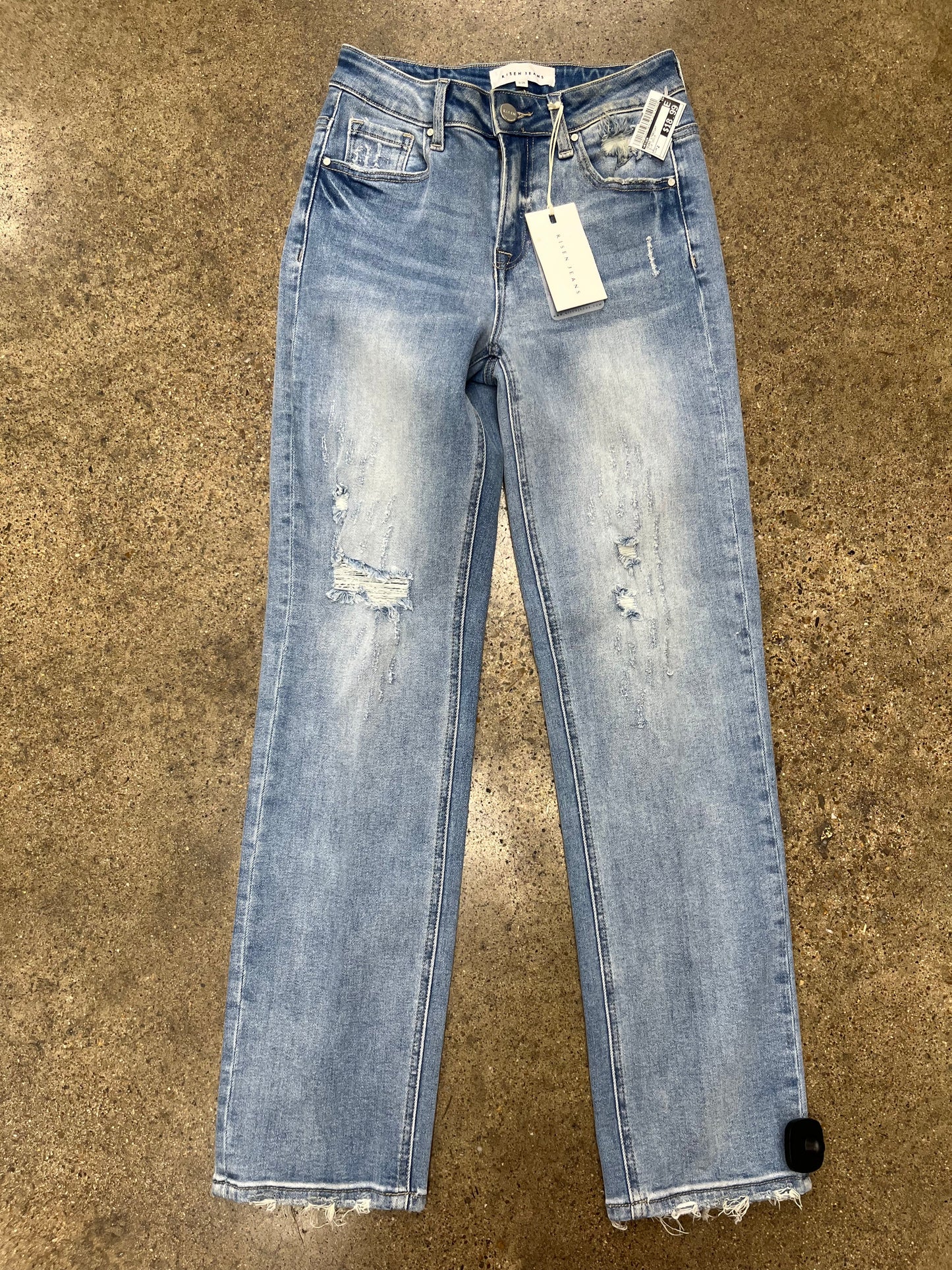 Jeans Straight By Risen In Blue Denim, Size:2