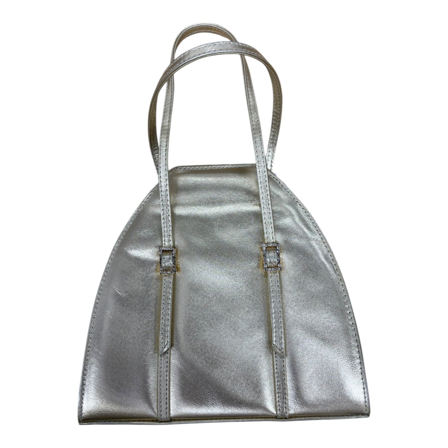 Handbag Designer By Stuart Weitzman In Gold, Size:Small