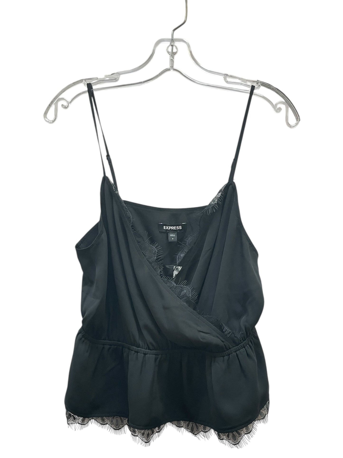 Blouse Sleeveless By Express In Black, Size:S