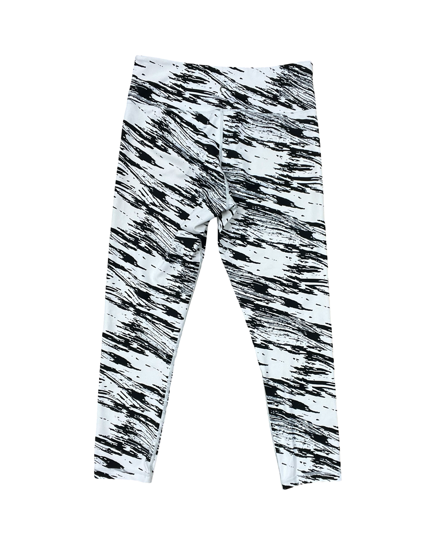 Athletic Leggings By Zyia In Black & White, Size:L