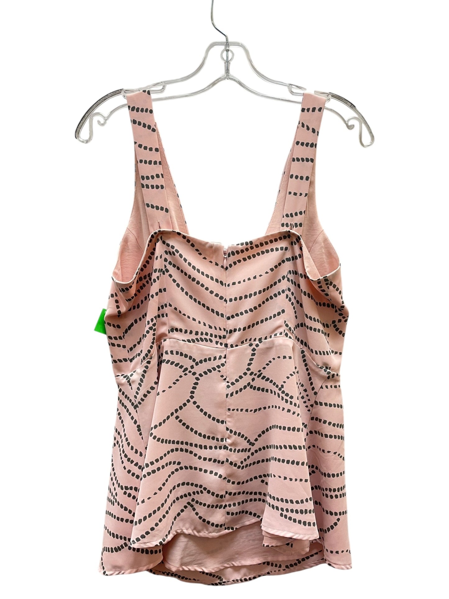 Blouse Sleeveless By Cabi In Grey & Pink, Size:8