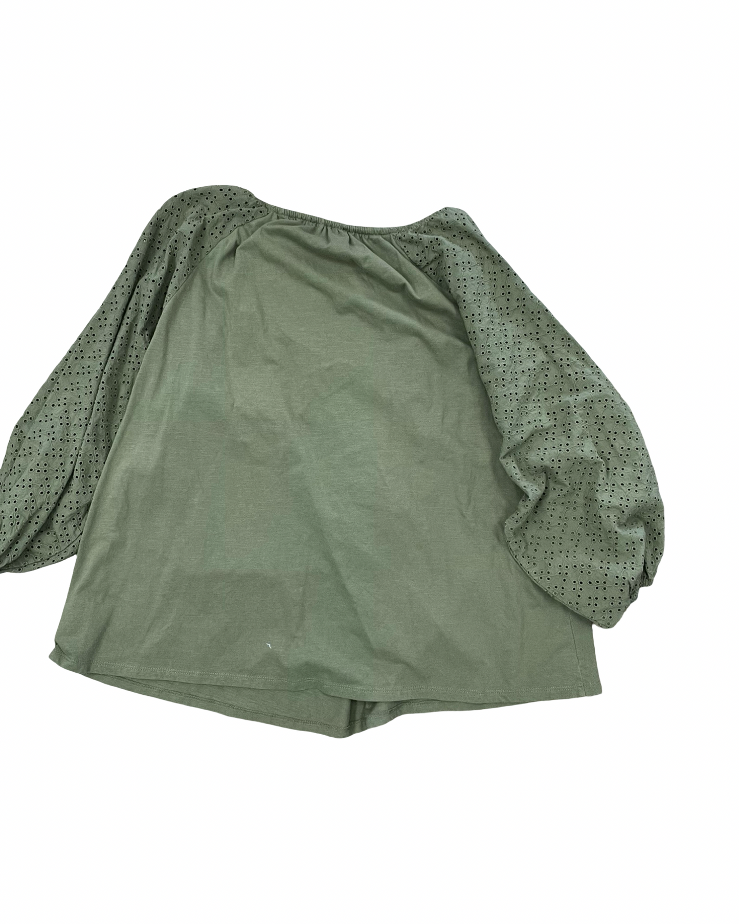 Top 3/4 Sleeve By Lane Bryant In Green, Size:2X