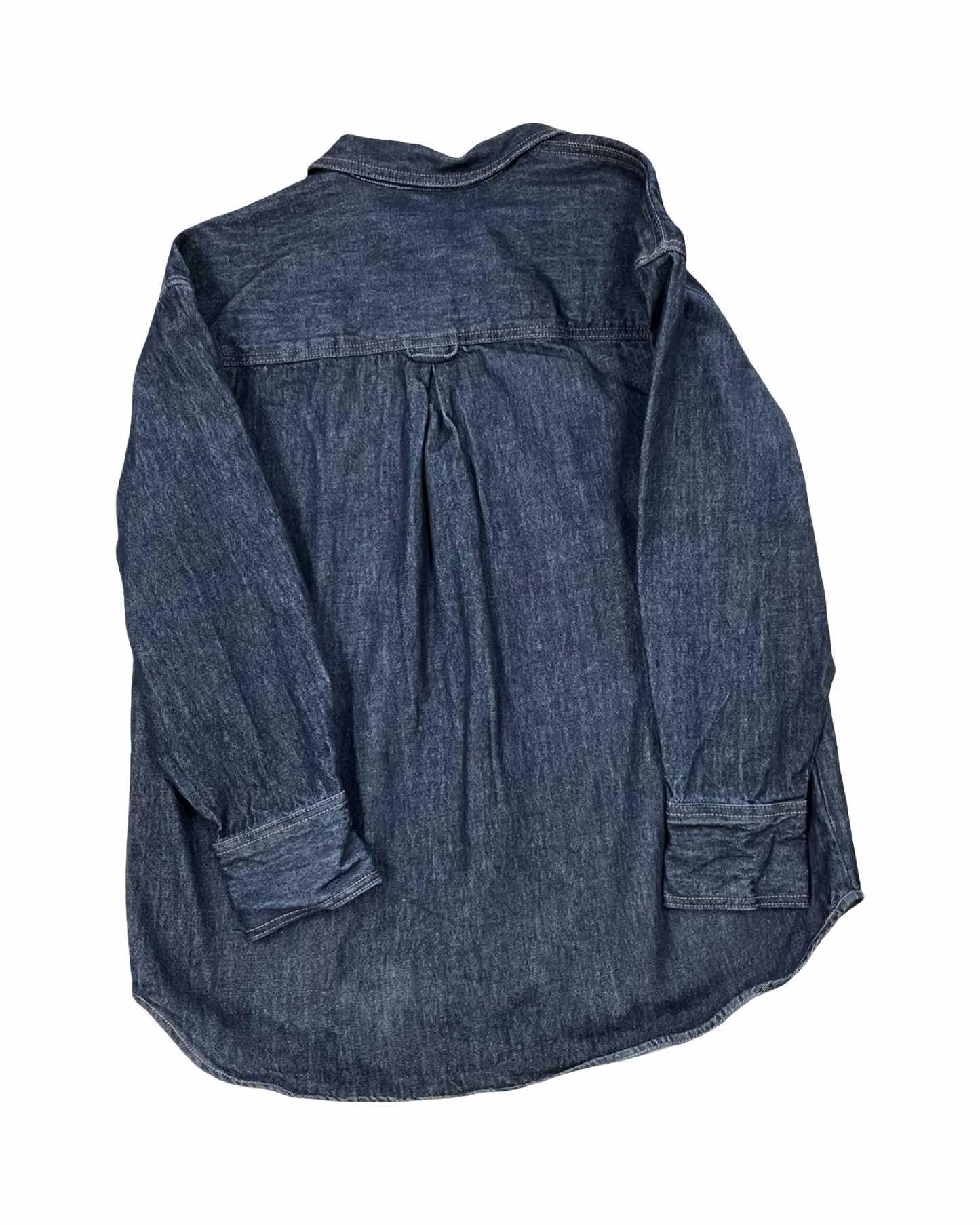 Jacket Shirt By Old Navy In Blue Denim, Size:M