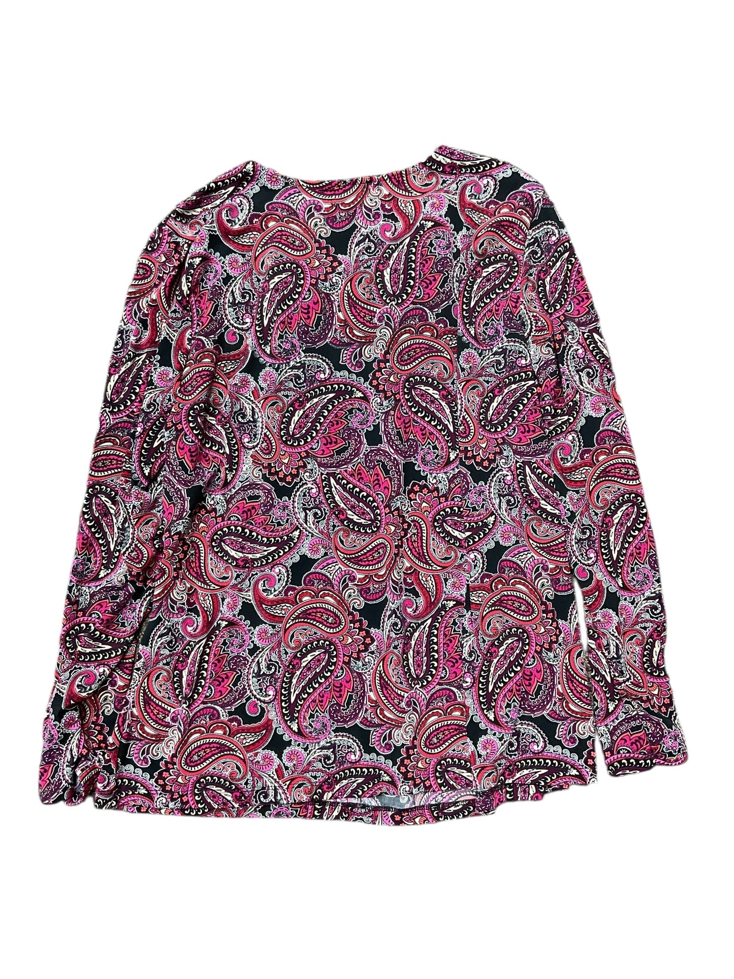 Top Ls By Liz Claiborne In Black, Size:Xl