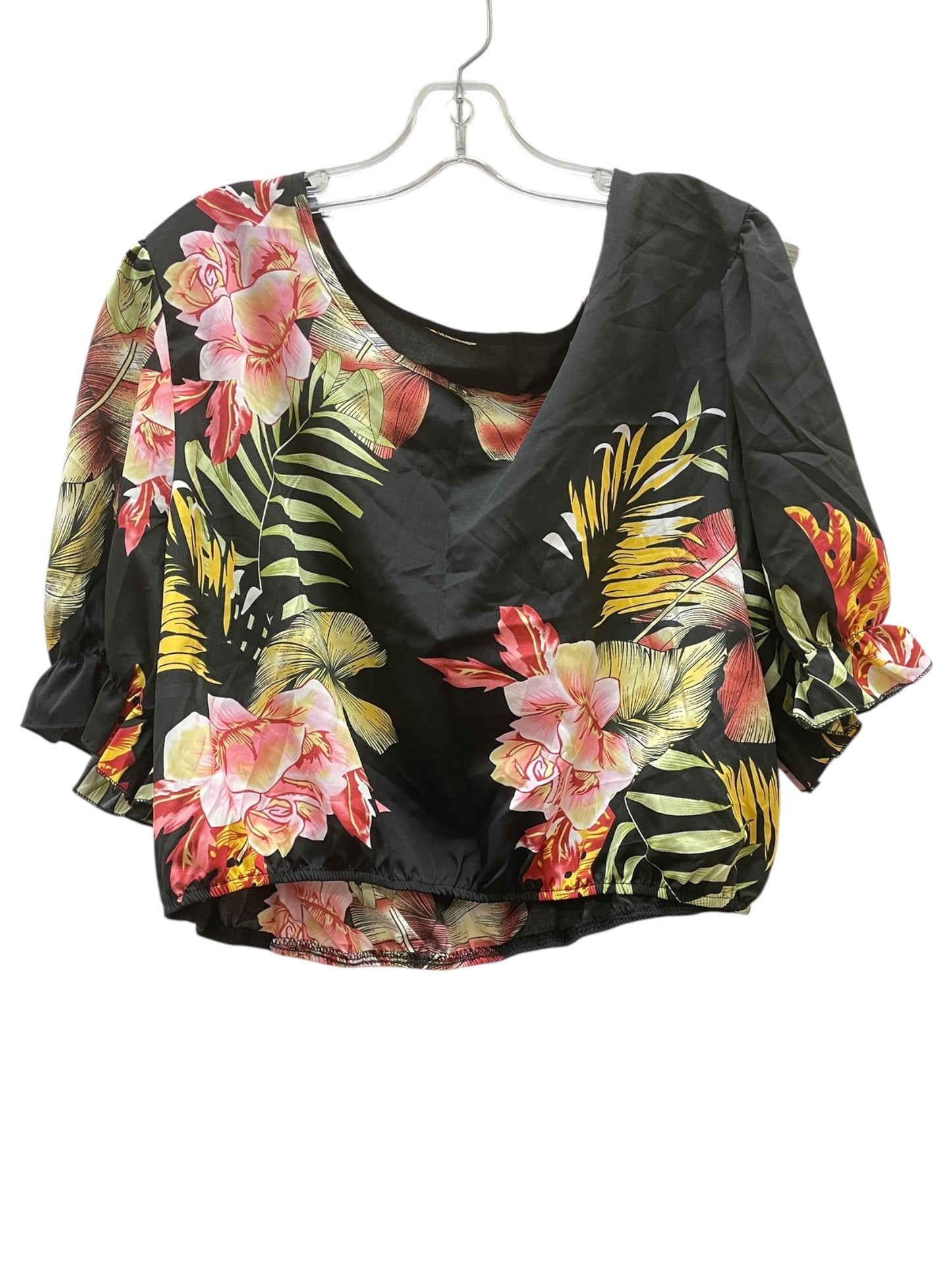 Top Ss By Shein In Floral Print, Size:4X