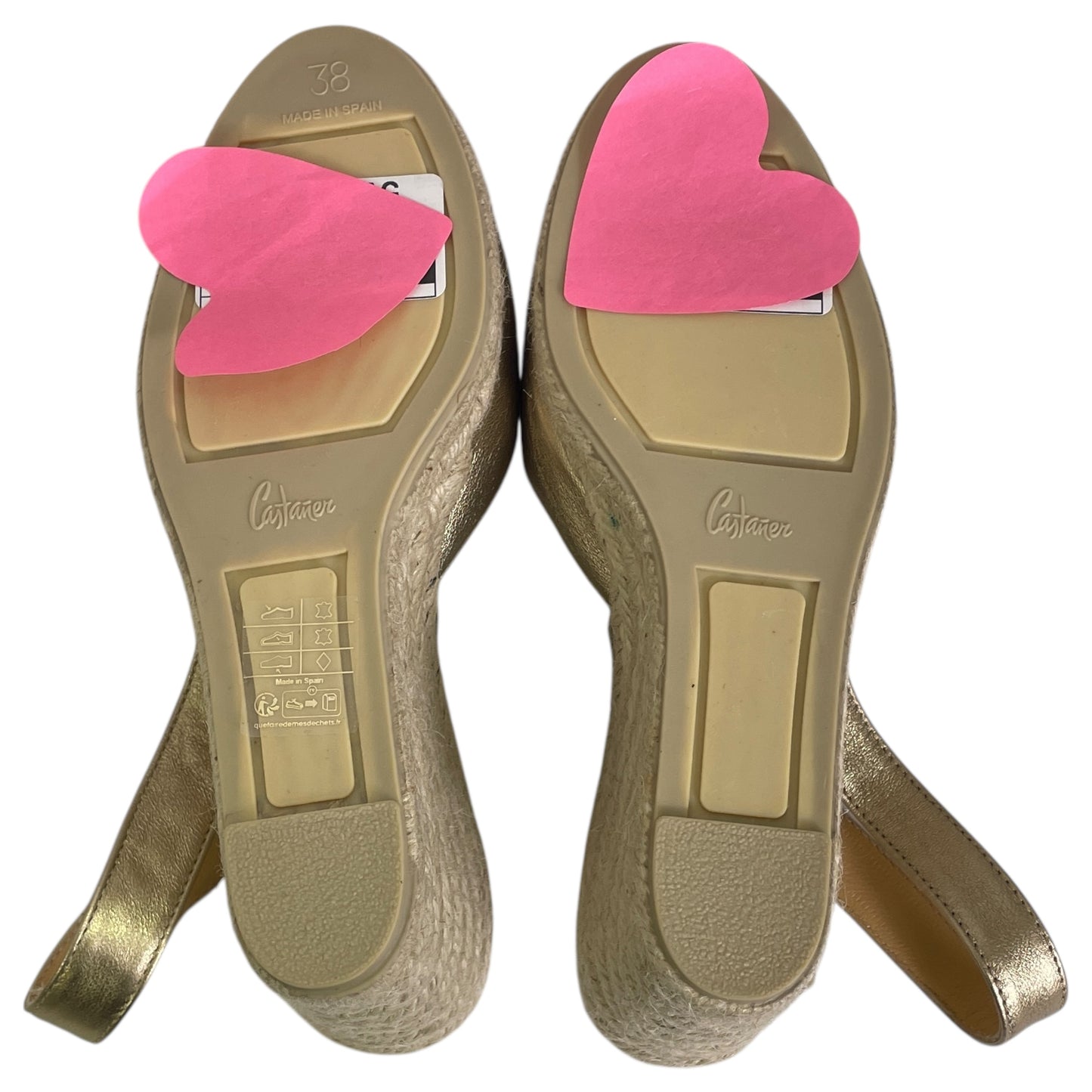 SHOES HEELS WEDGE by CMA In GOLD, Size: 8