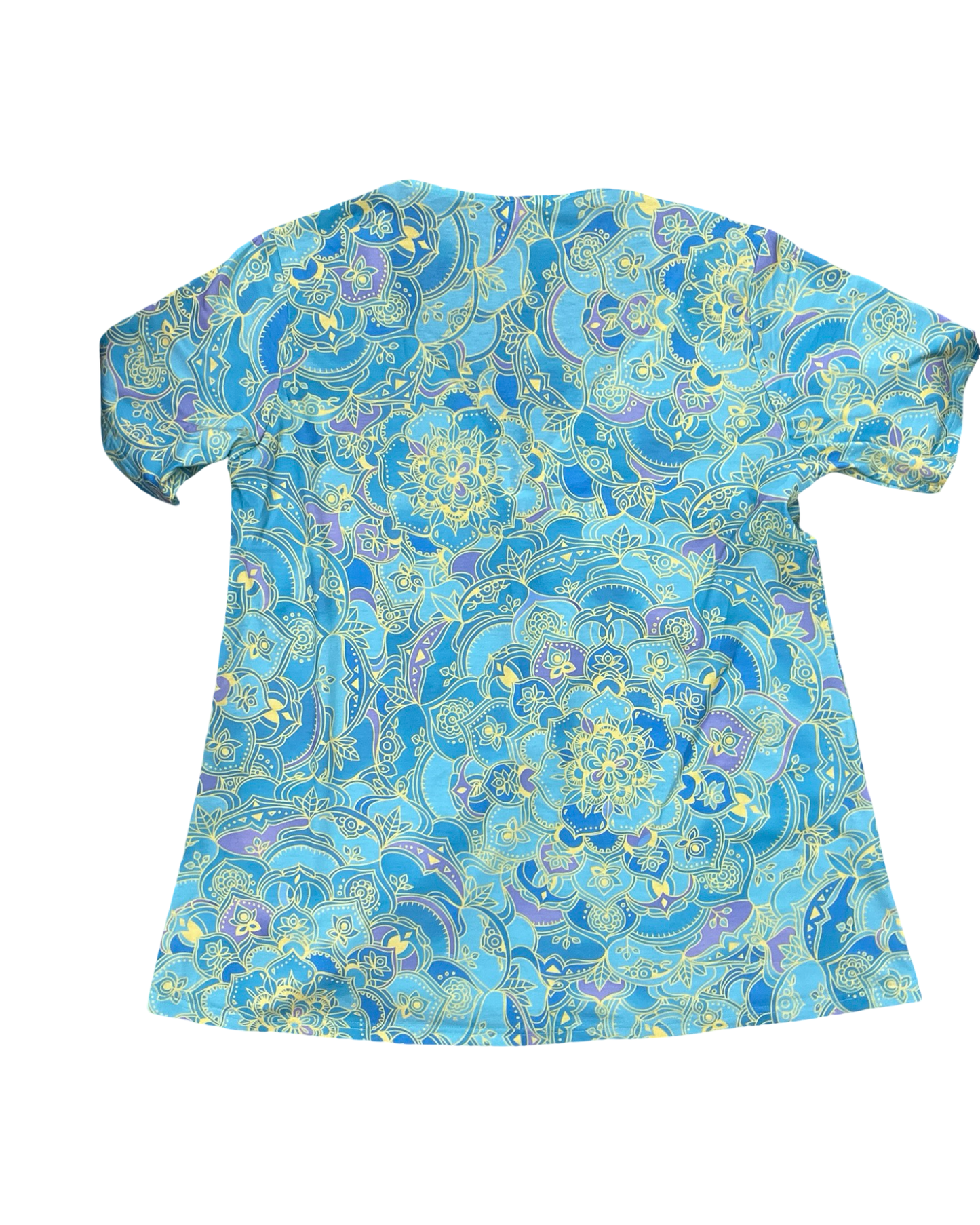 Top Ss By Clothes Mentor In Blue & Green, Size:Xl
