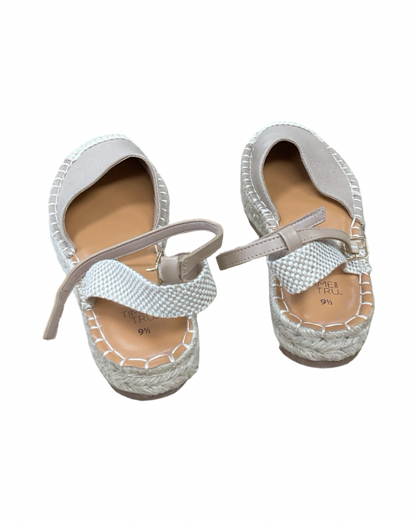 Sandals Flats By Time And Tru In Tan, Size:9