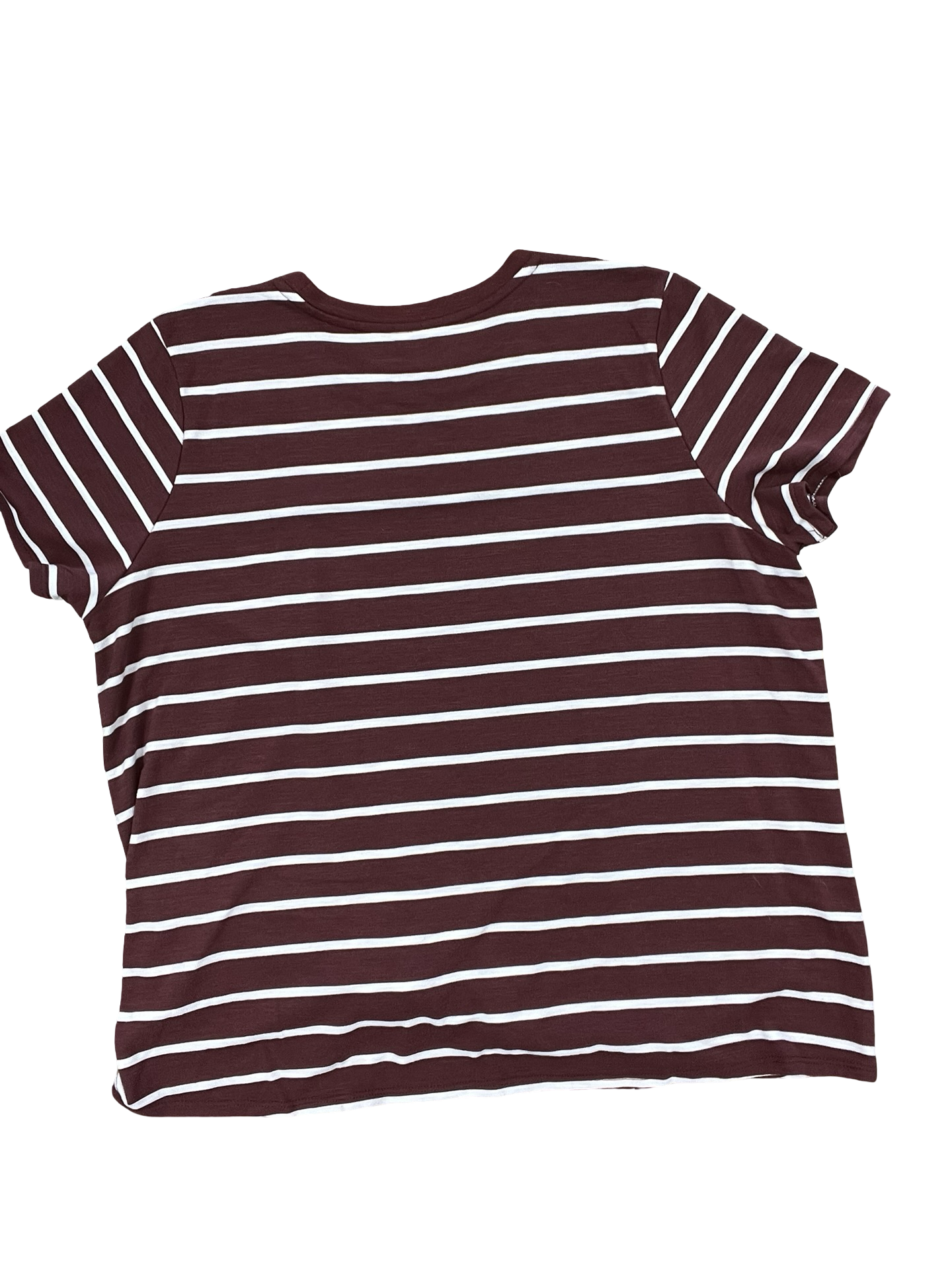 Top Ss By Maurices In Maroon, Size:2X