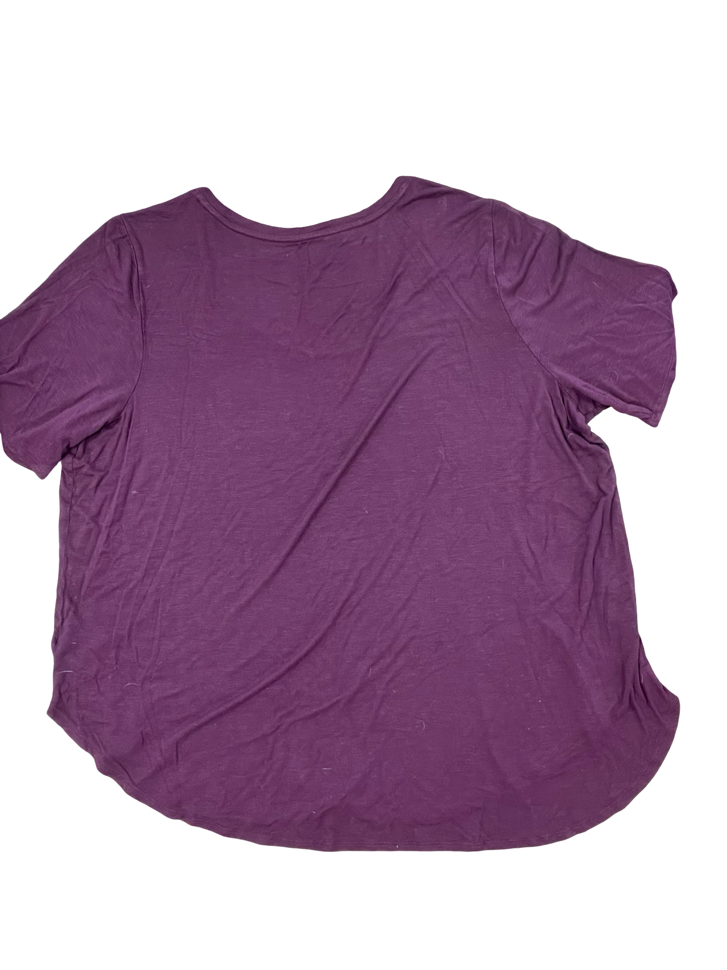 Top Ss By Maurices In Maroon, Size:2X