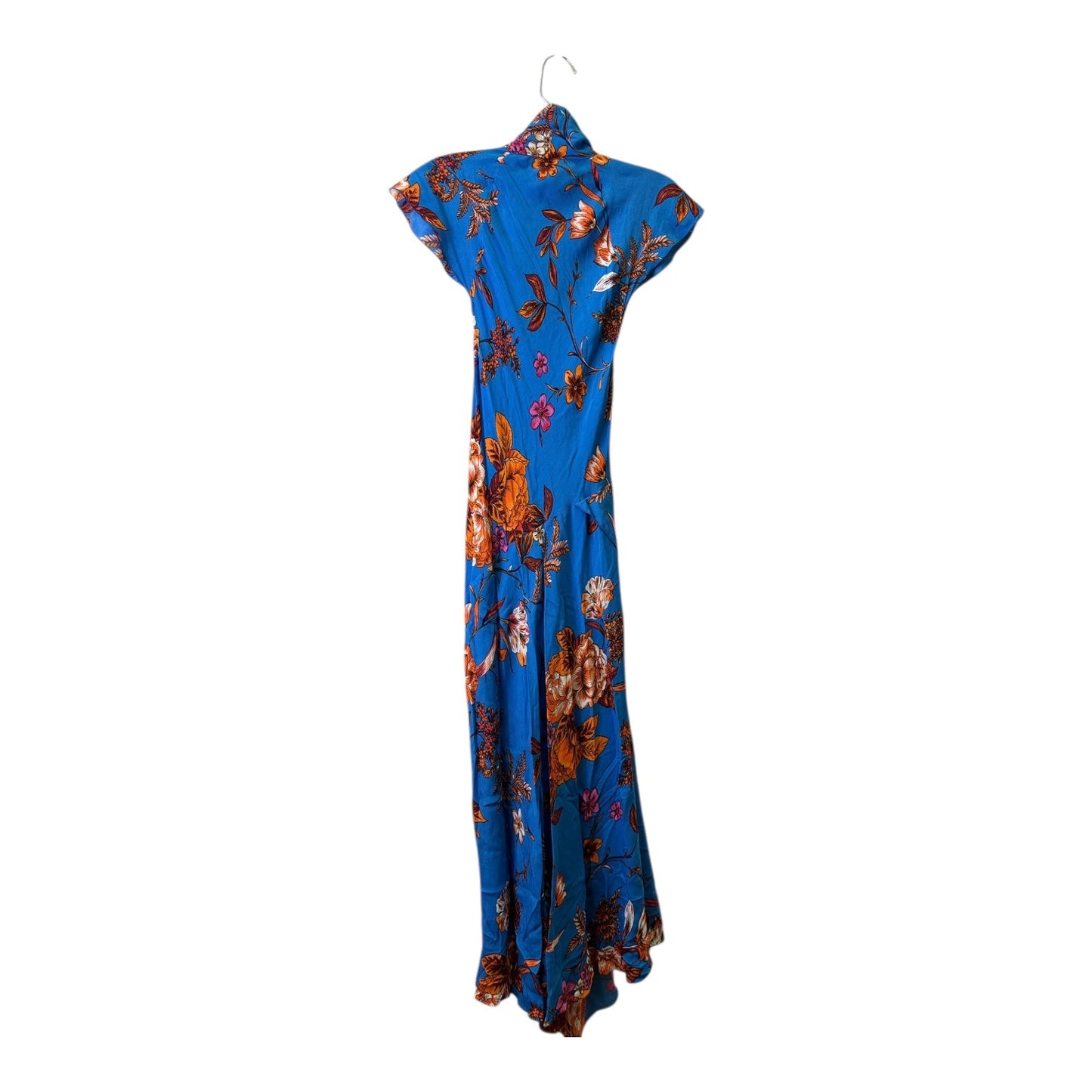Dress Casual Midi By Zara Women In Blue & Orange, Size:M