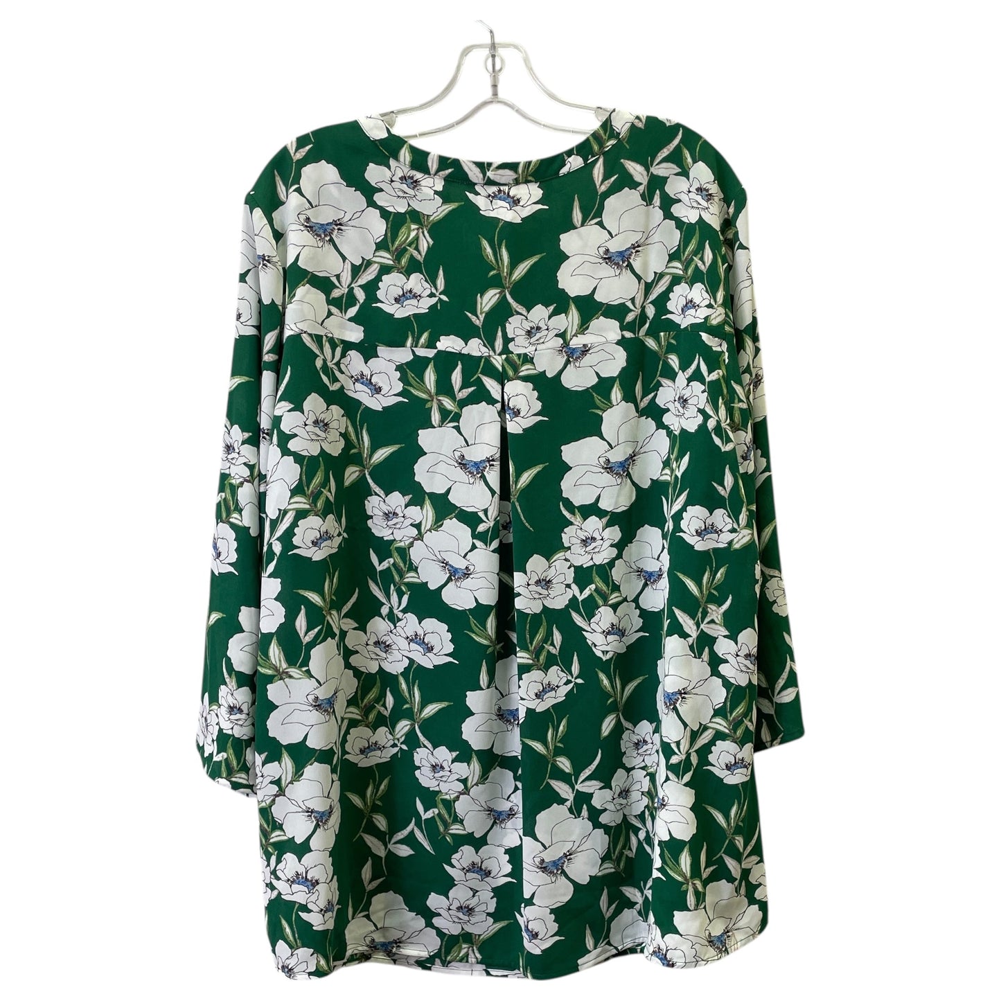 Top Ls By Daniel Rainn In Green & White, Size:3X