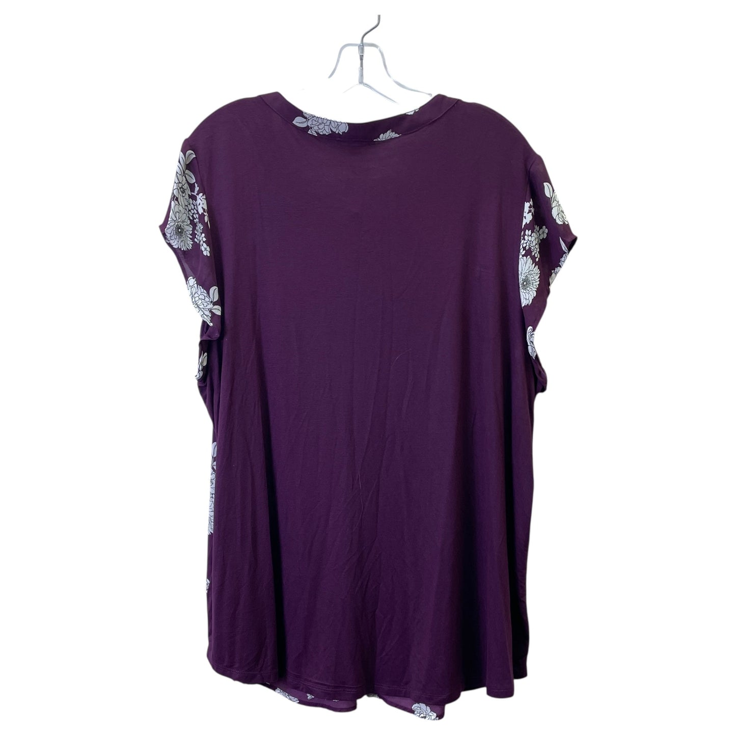 Top Sleeveless By Papermoon In Maroon, Size:3X