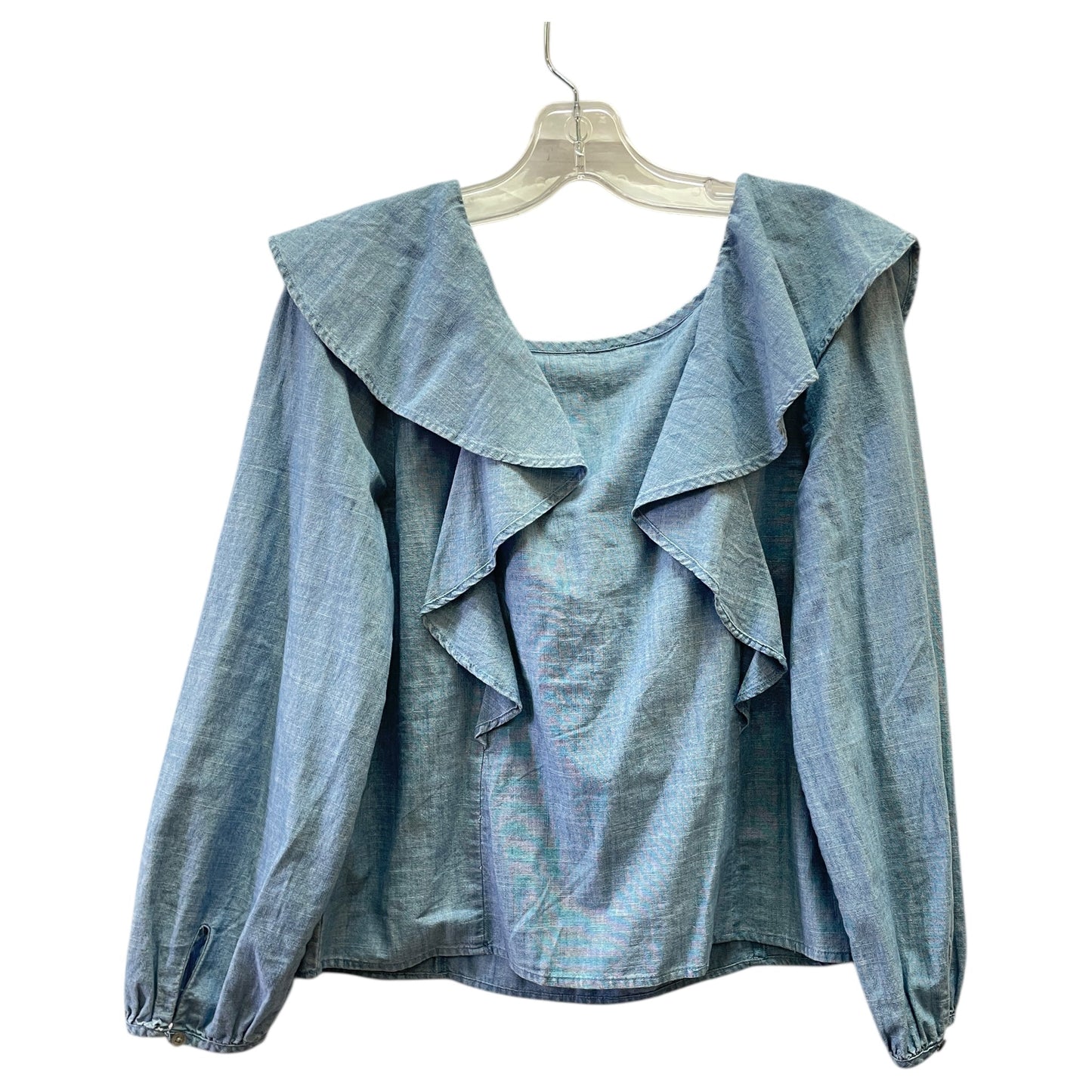 Top Ls By J. Crew In Blue, Size:M