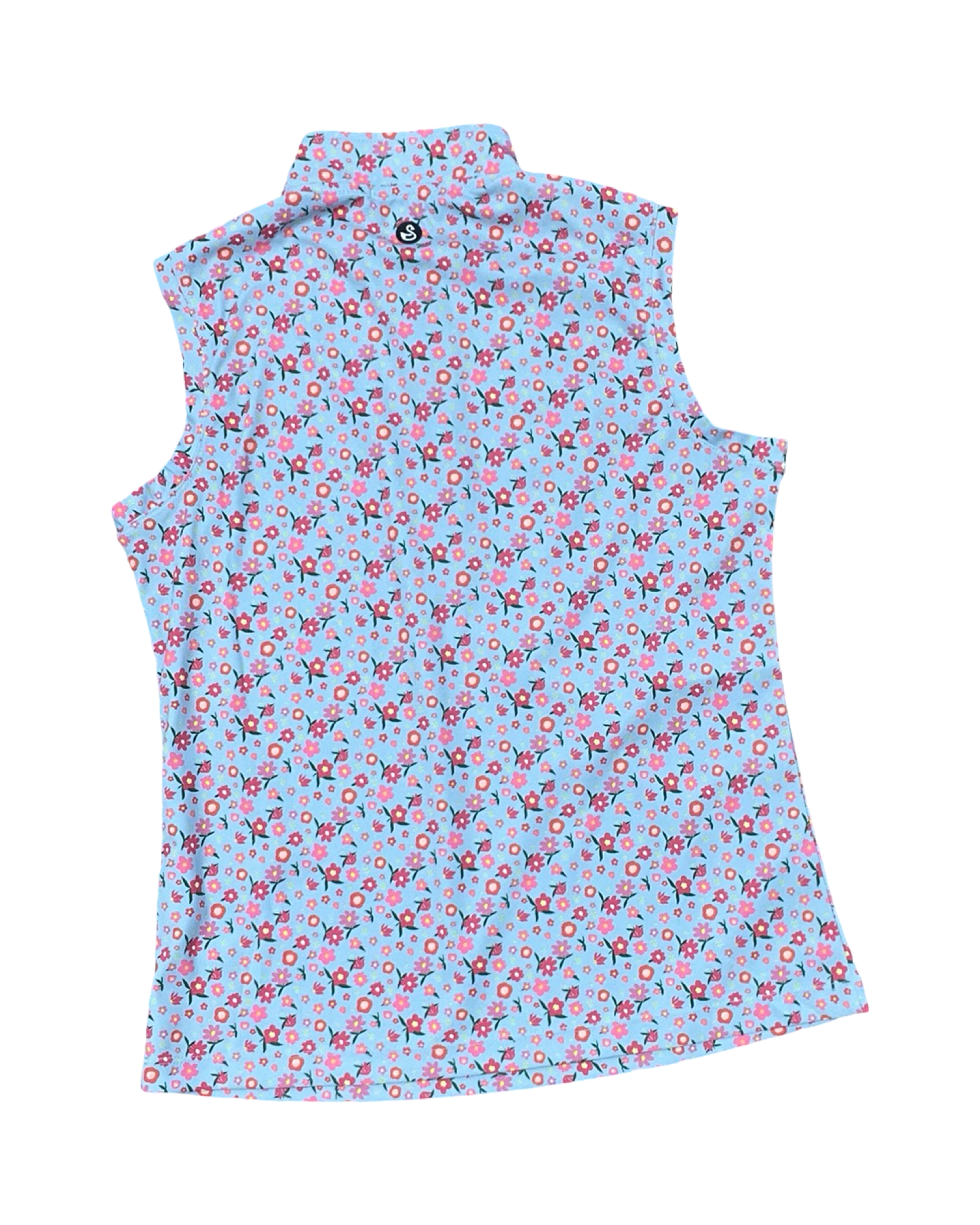 Athletic Tank Top By Clothes Mentor In Blue & Pink, Size:M