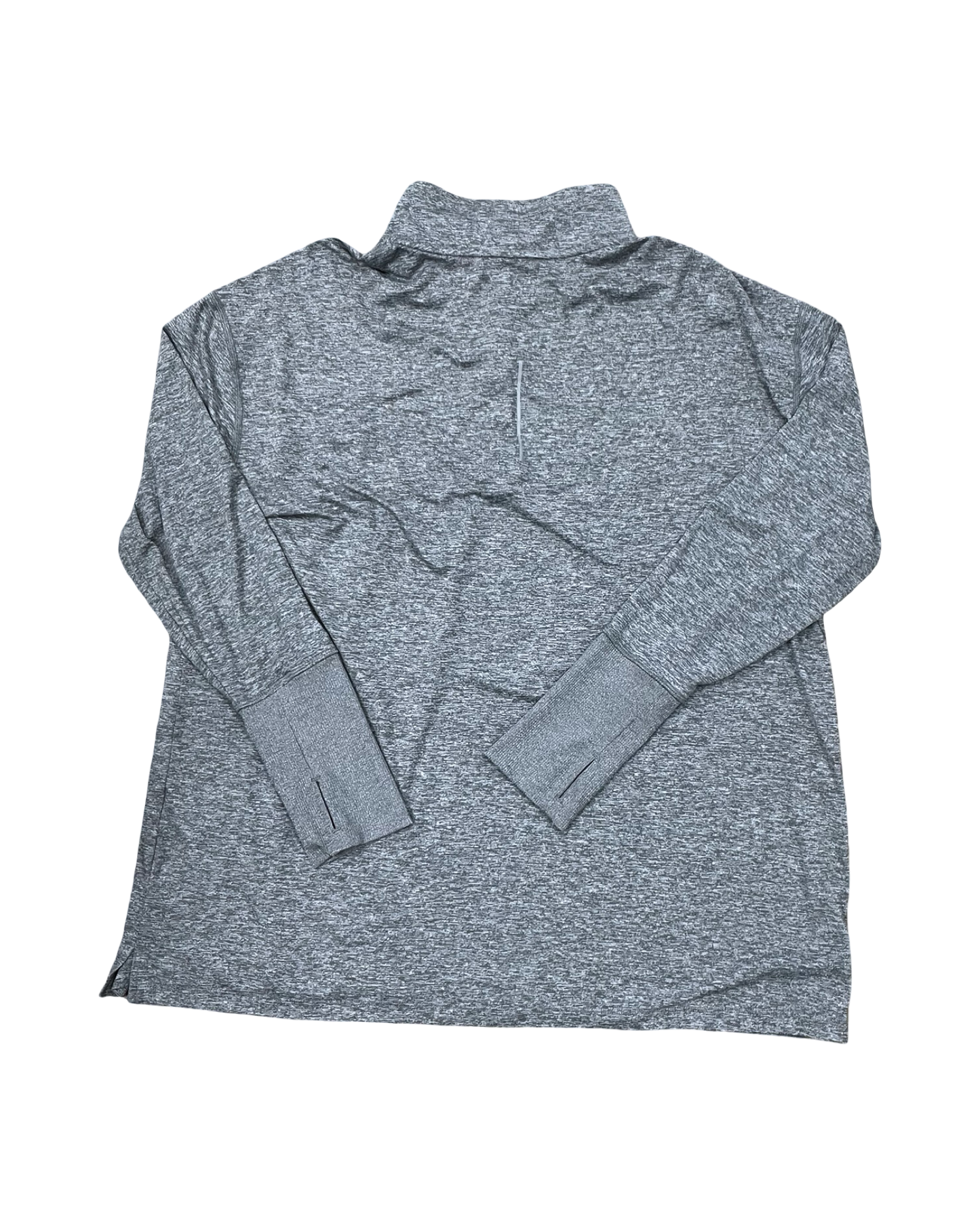 Athletic Top Ls Collar By Nike In Grey, Size:1X