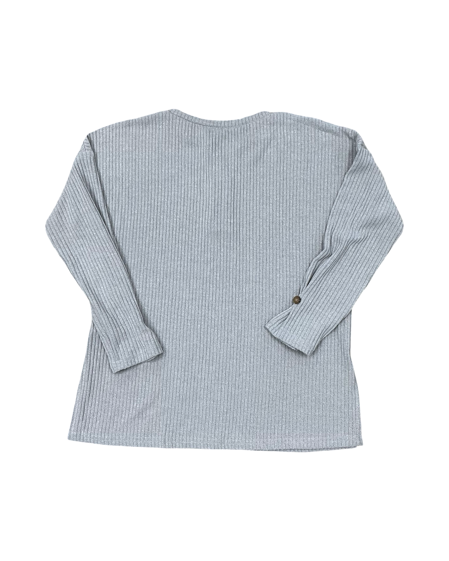 Top Ls By Clothes Mentor In Grey, Size:M