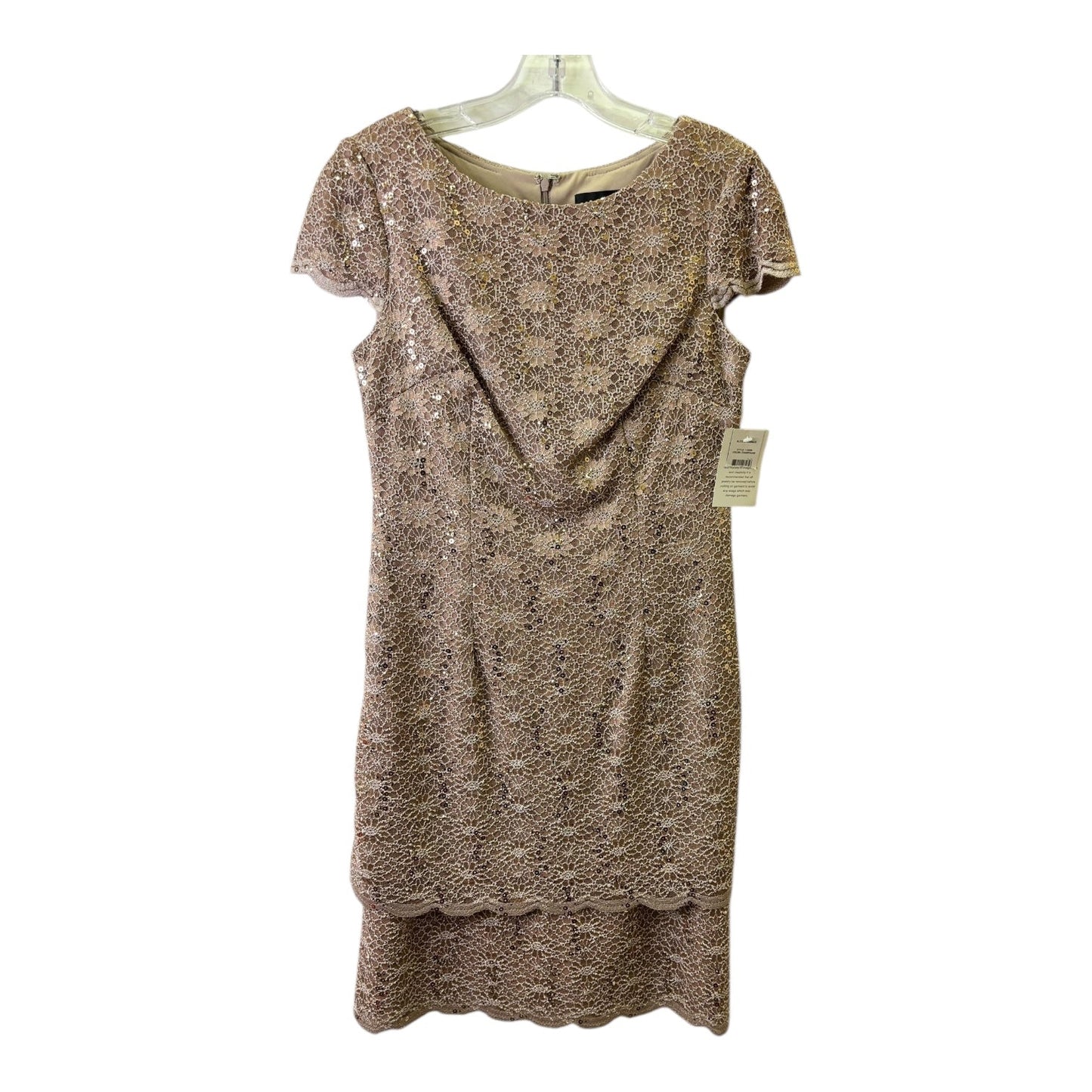 Dress Party Short By Alex Evenings In Gold, Size:S