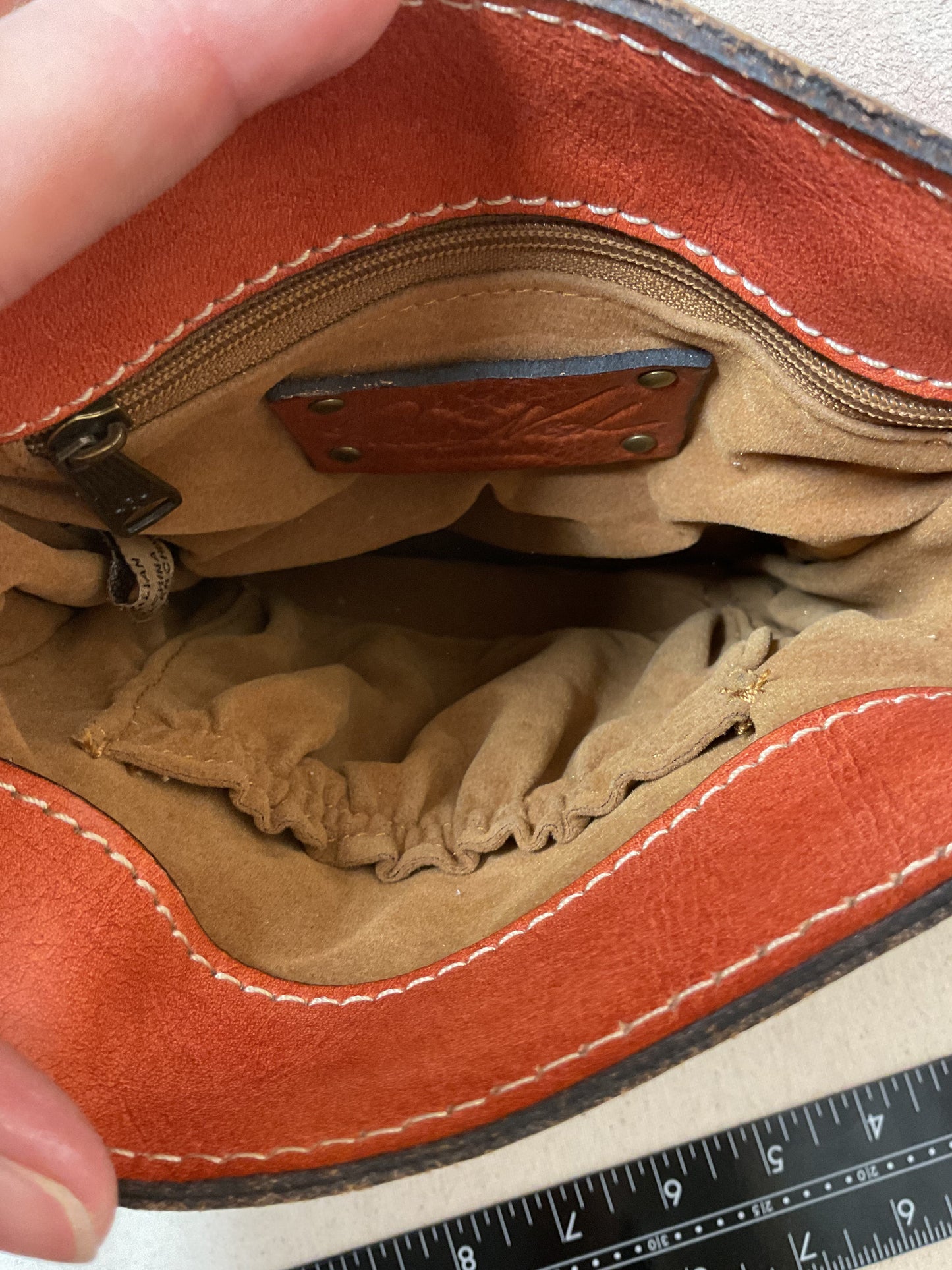 Crossbody Designer By Patricia Nash In Orange, Size:Small