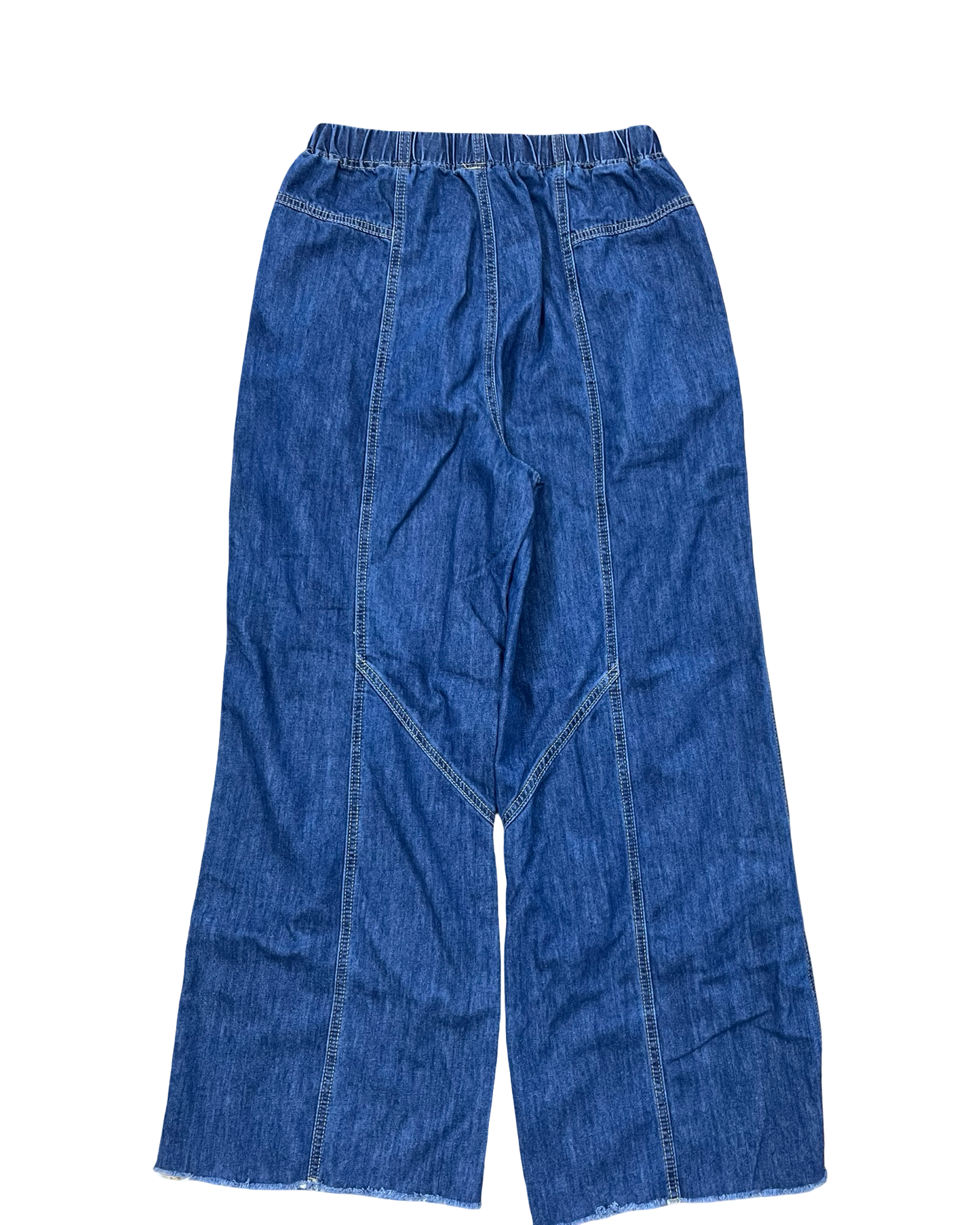 Jeans Wide Leg By Clothes Mentor In Blue Denim, Size:10