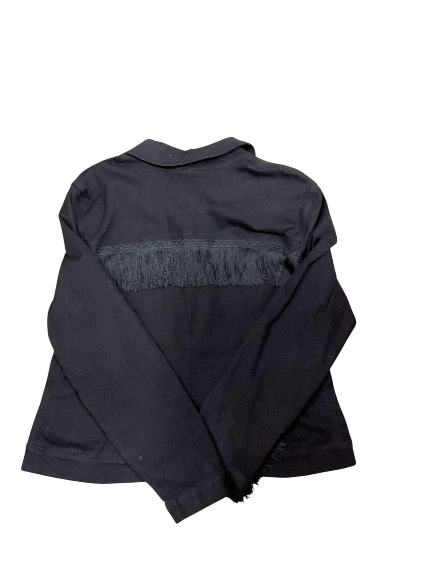 Jacket Denim By International Concepts In Black Denim, Size:Xl