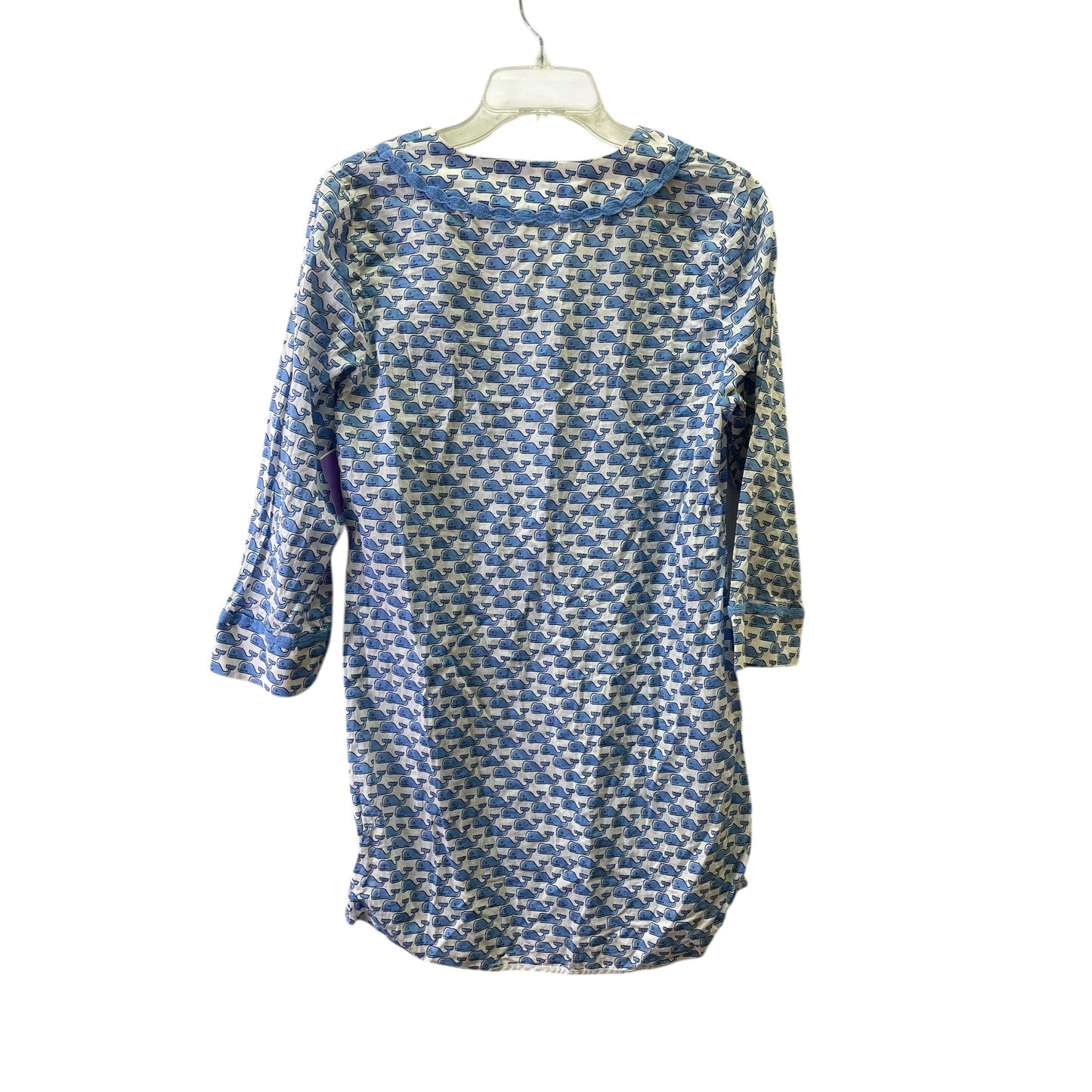Top 3/4 Sleeve By Vineyard Vines In Blue & White, Size:S