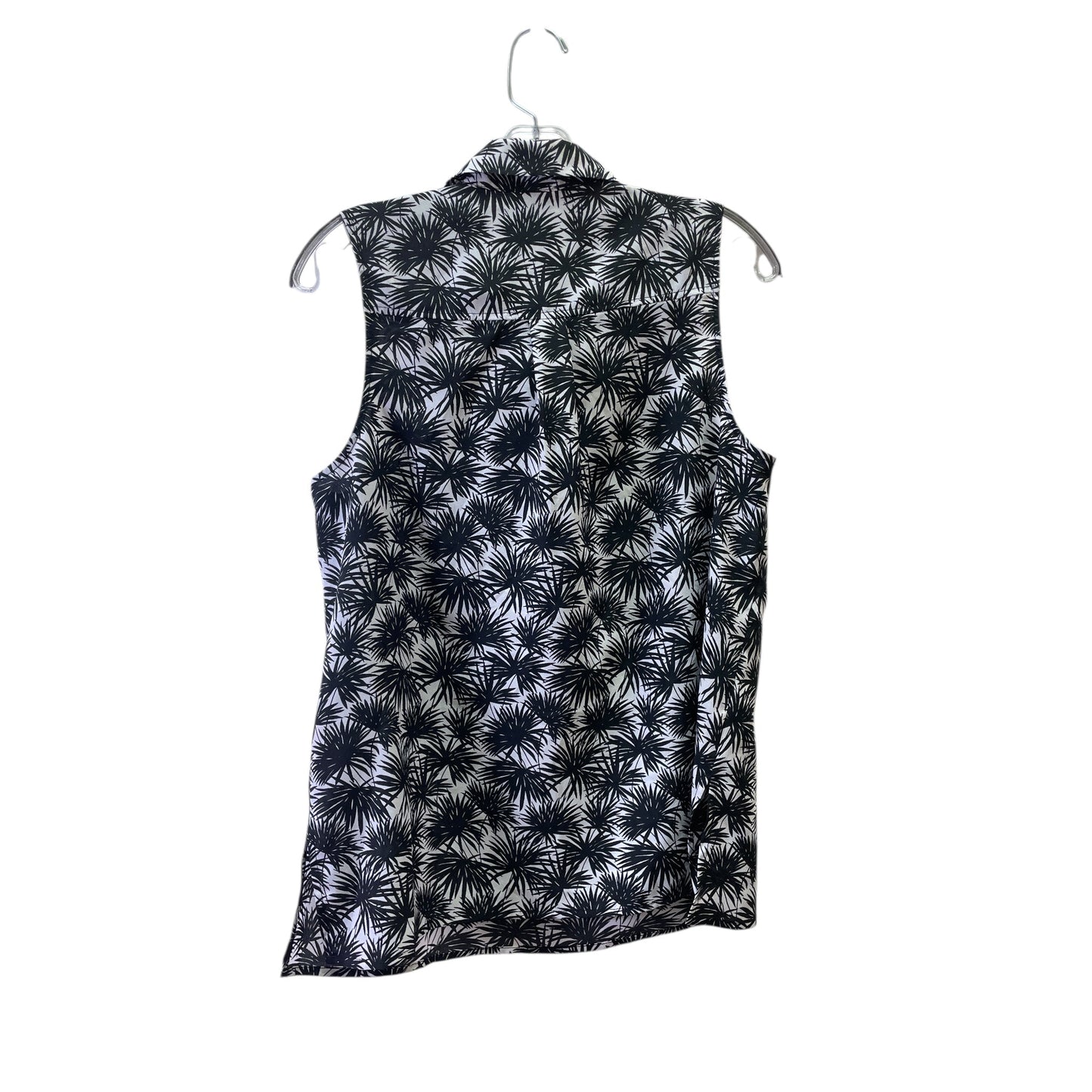 Top Sleeveless By Michael By Michael Kors In Black & White, Size:M
