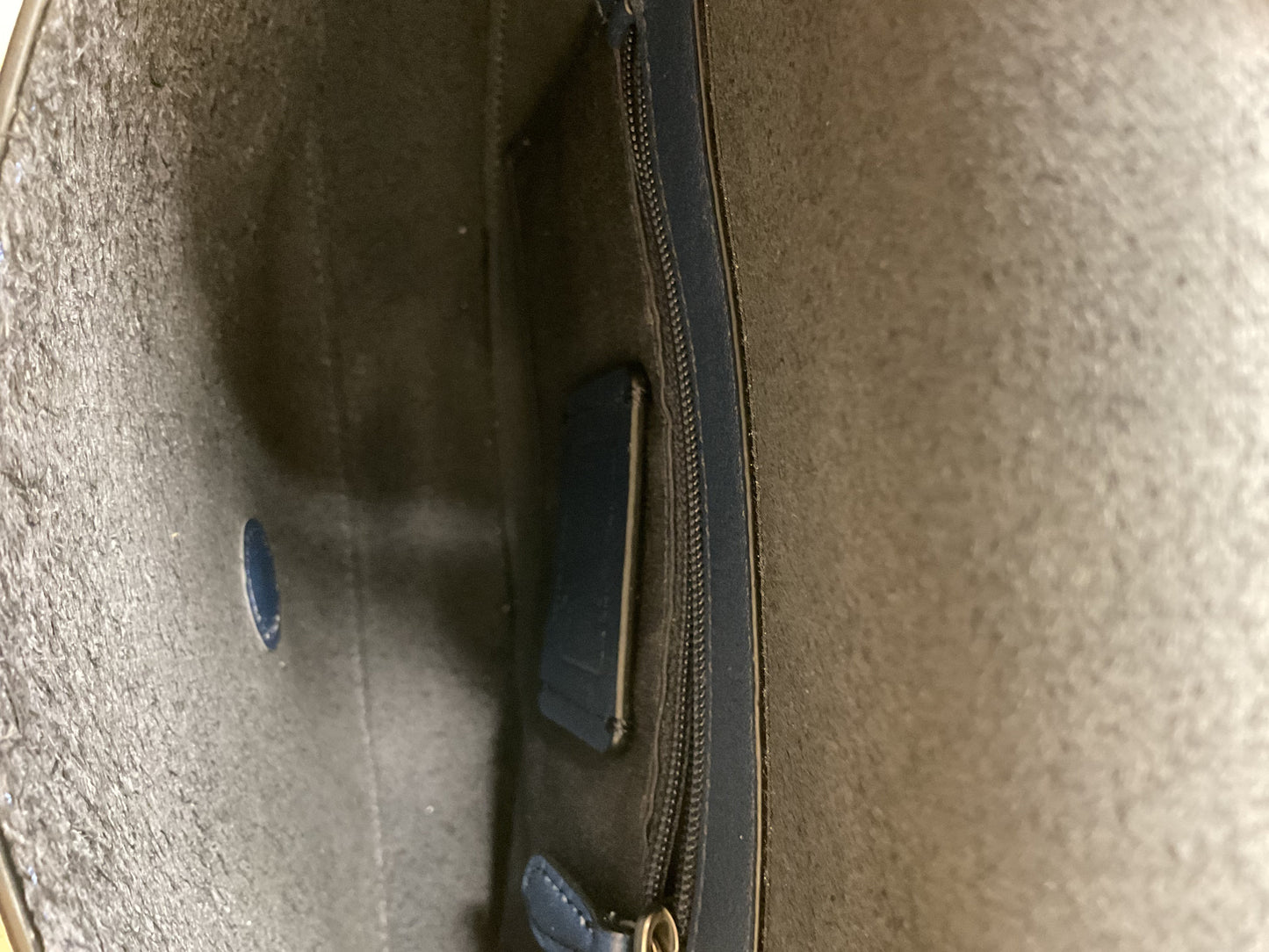 Handbag Designer By Coach In Navy, Size:Small