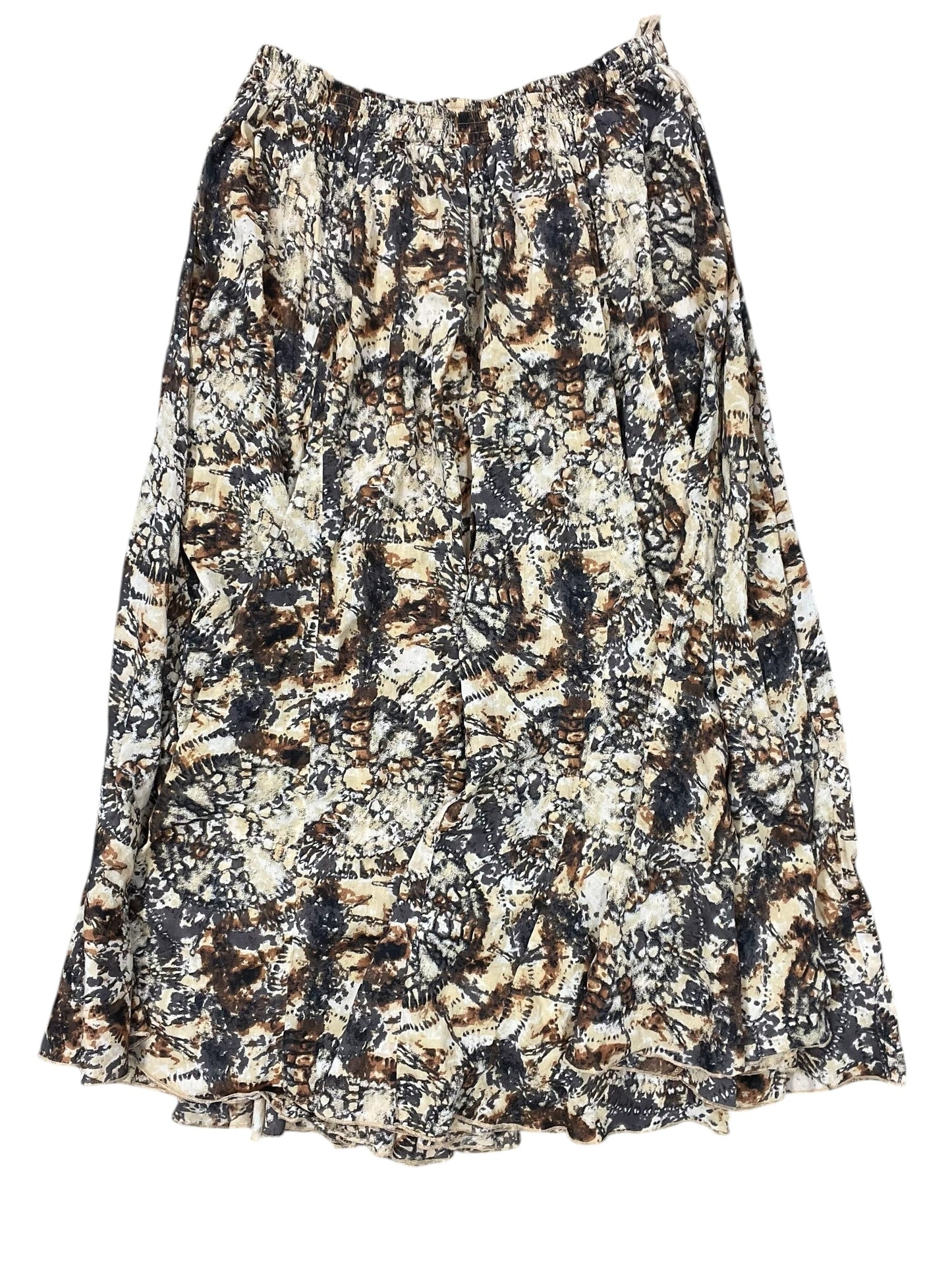 Skirt Maxi By Jessica London In Tan, Size:1X