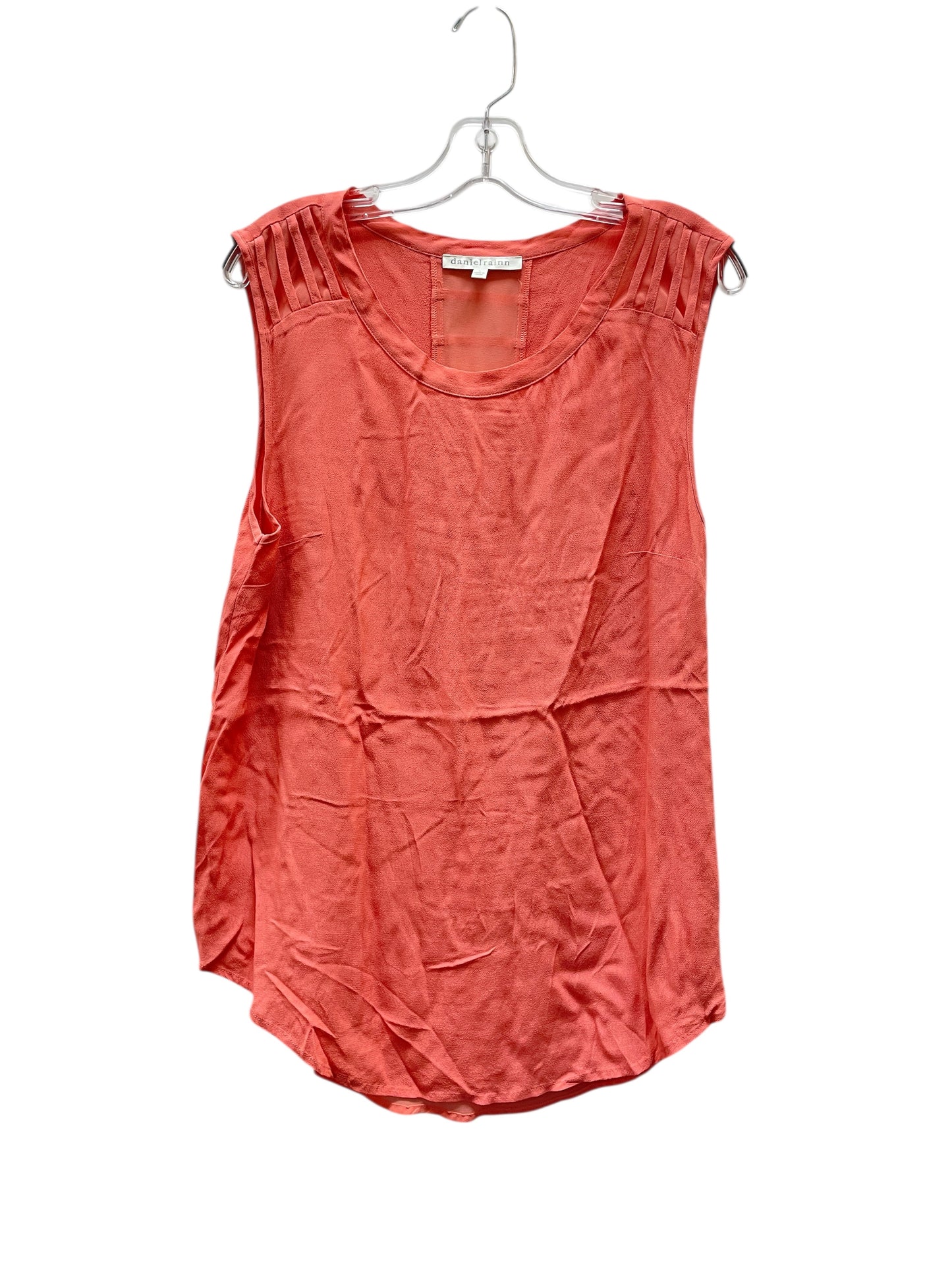 Top Sleeveless By Daniel Rainn In Coral, Size:L