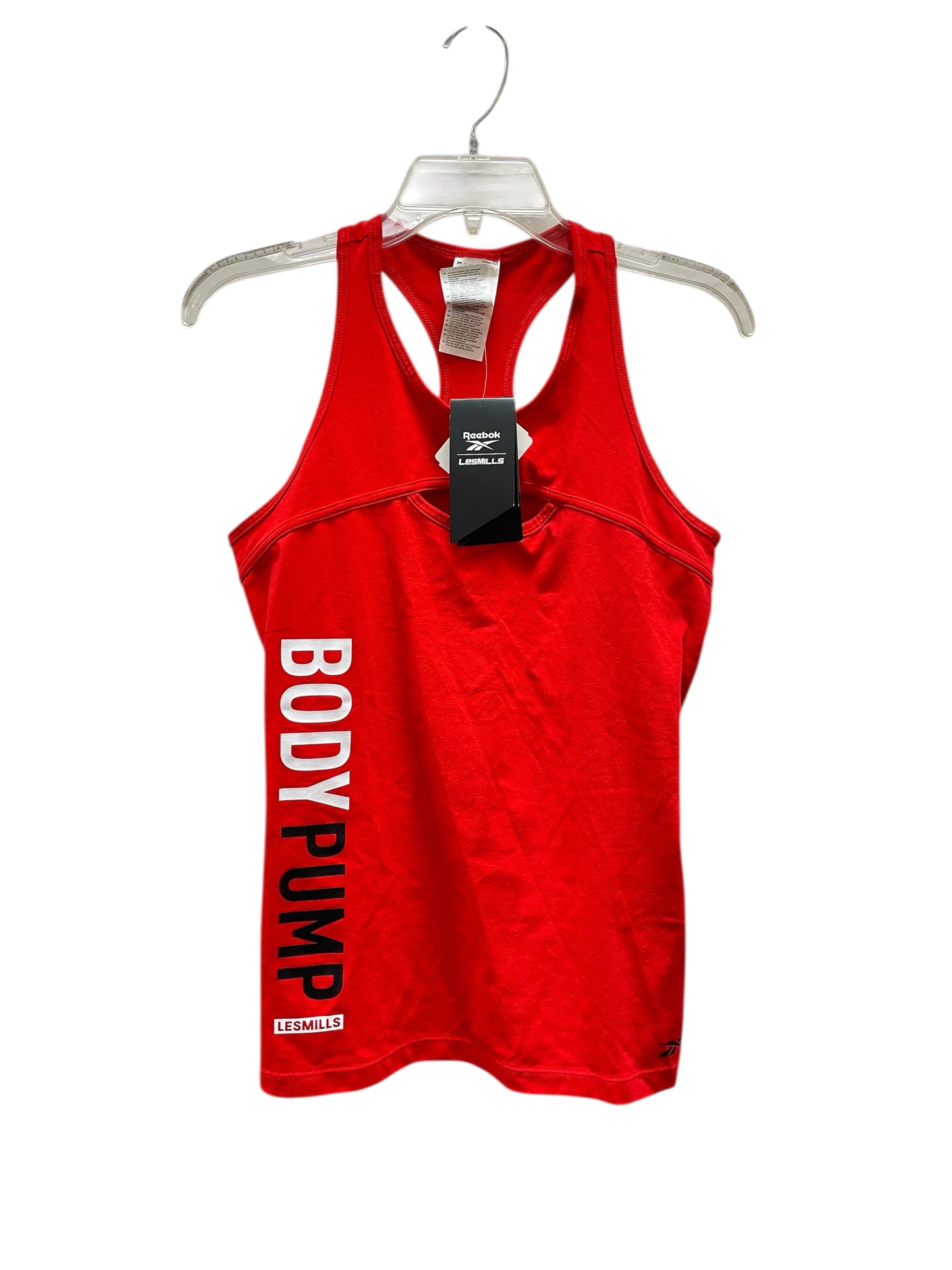 Athletic Tank Top By Reebok In Red & White, Size:M