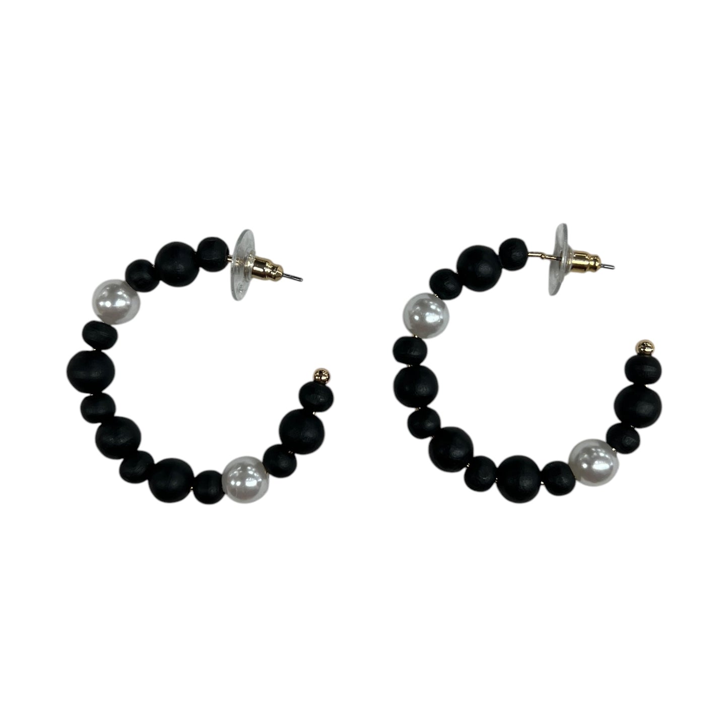 Earrings Hoop By A New Day In Black