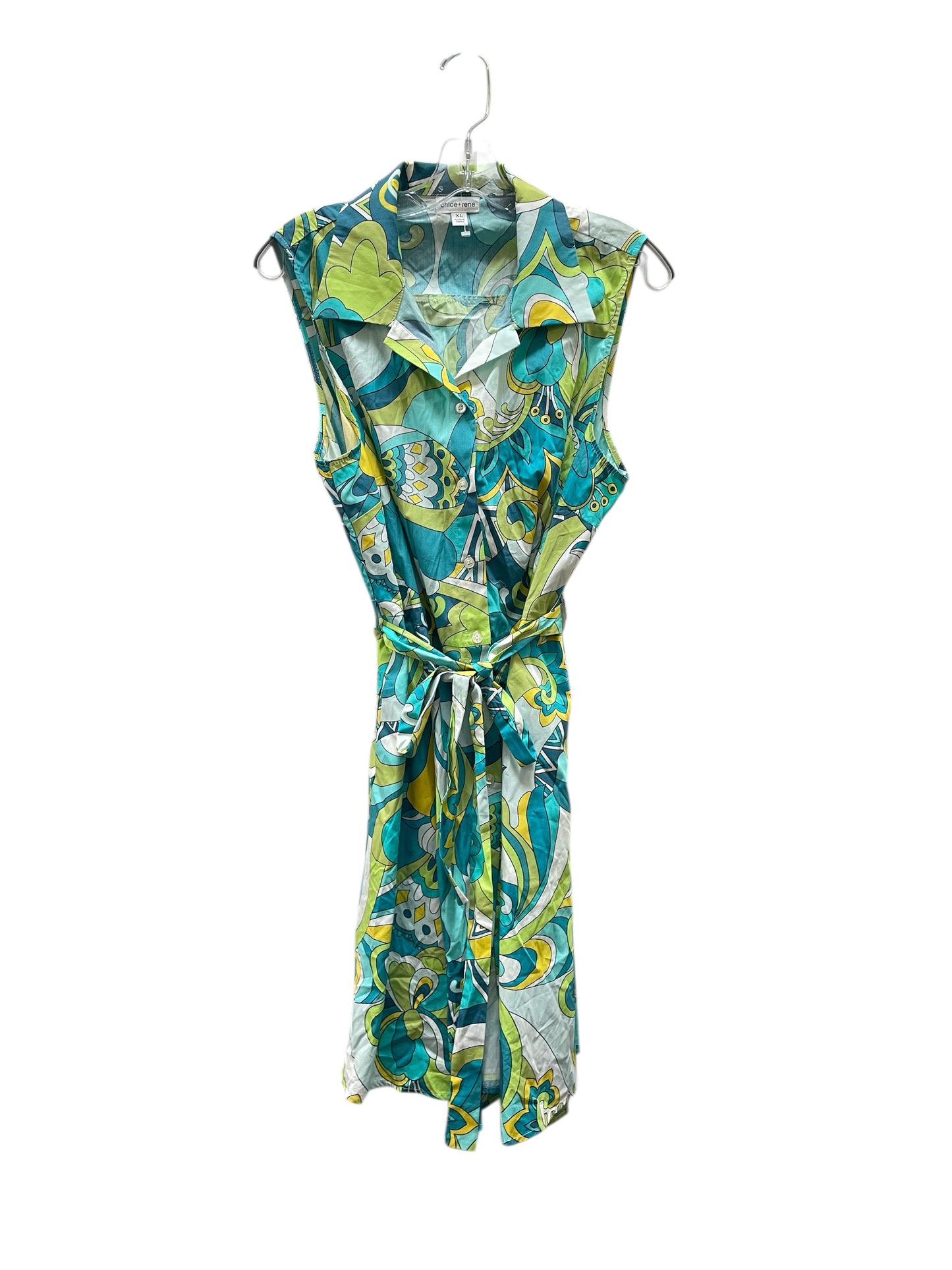 Dress Casual Midi By CHLOE AND RENE In Multi, Size:Xl