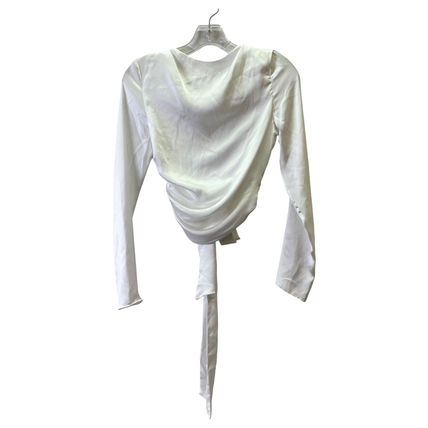 Top Ls Basic By Zara In White, Size:Xs