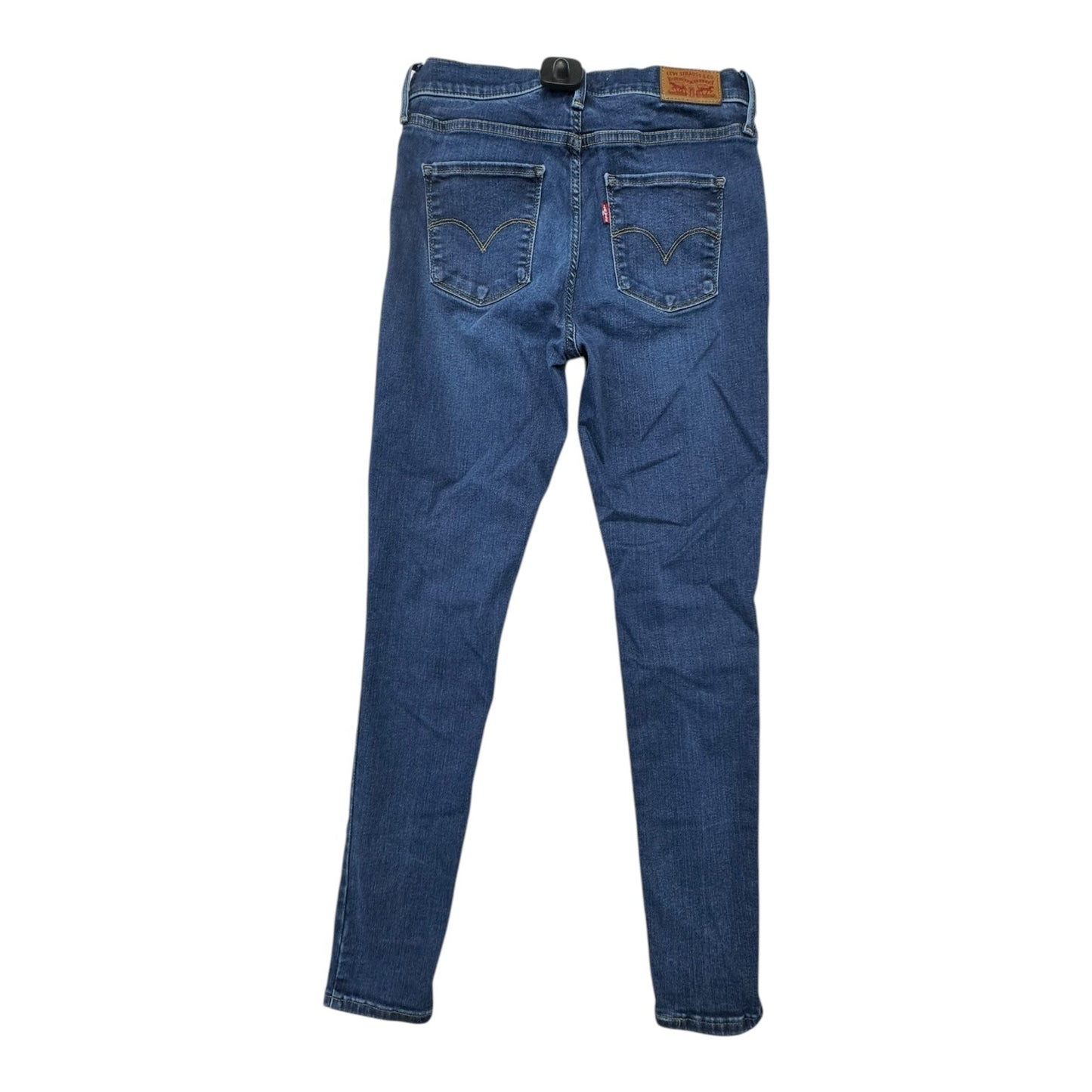Jeans Skinny By Levis In Blue Denim, Size:6