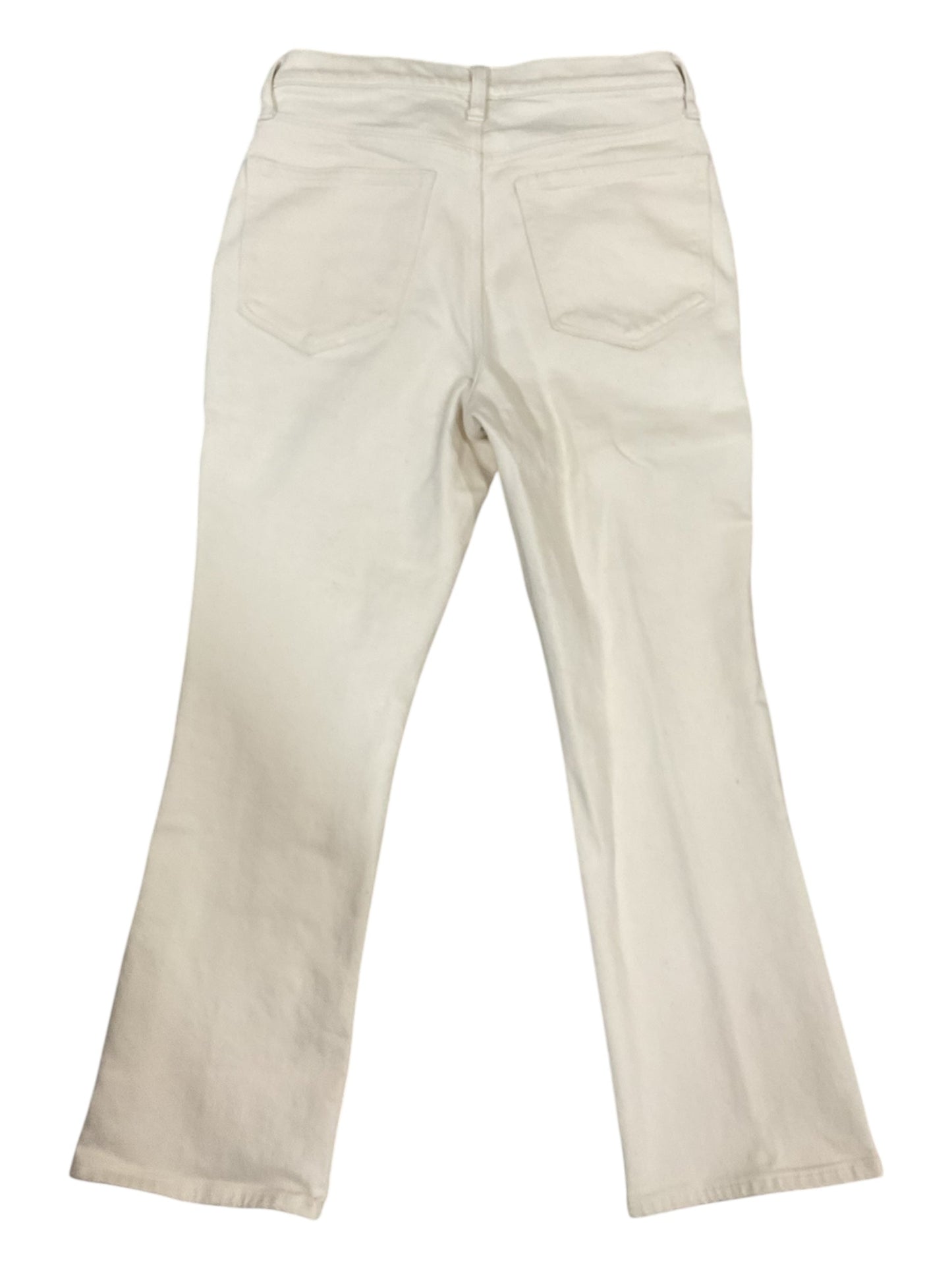 Jeans Flared By J. Crew In Cream, Size:4