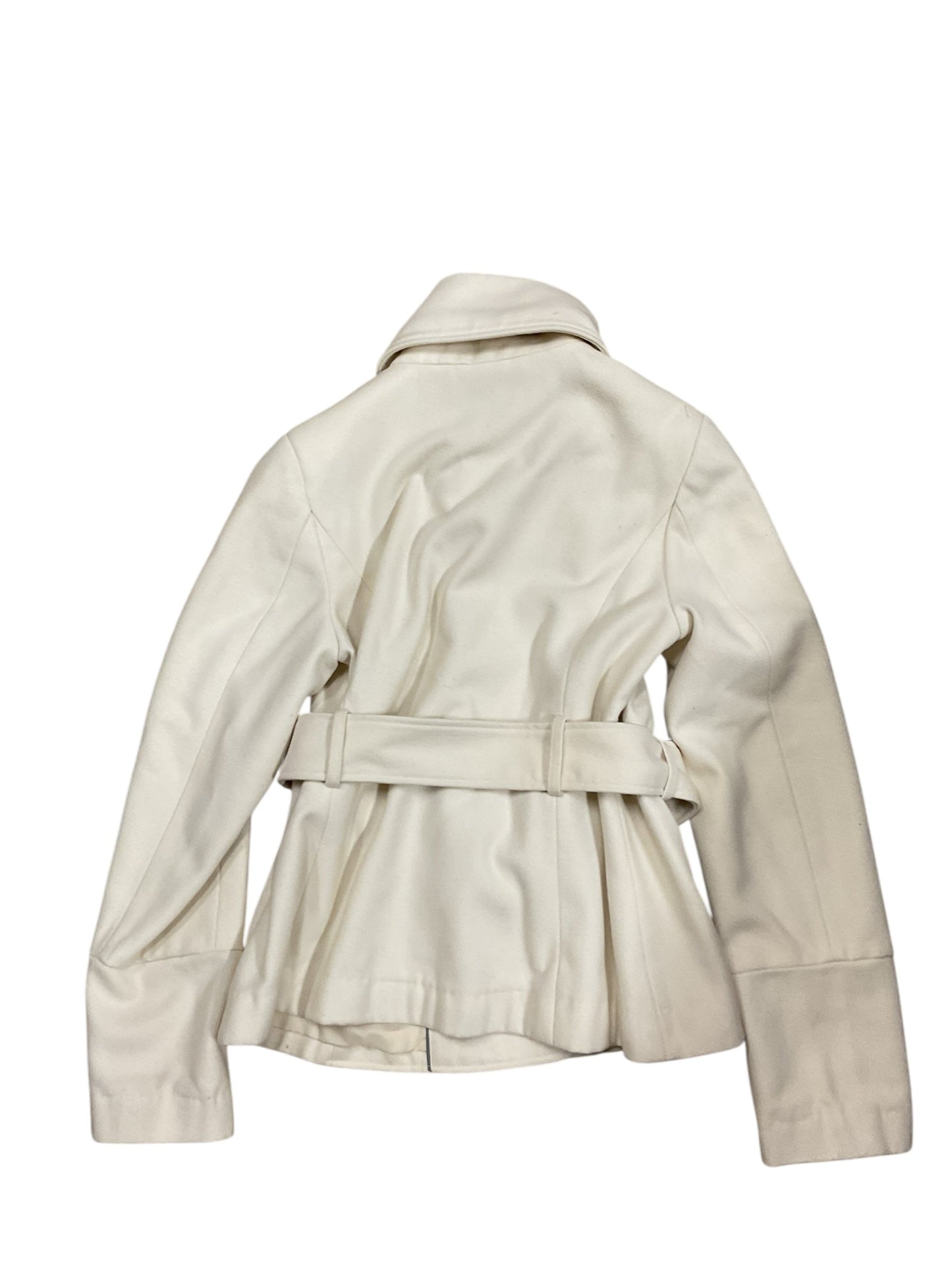 Coat Peacoat By Black Rivet In Cream, Size:M