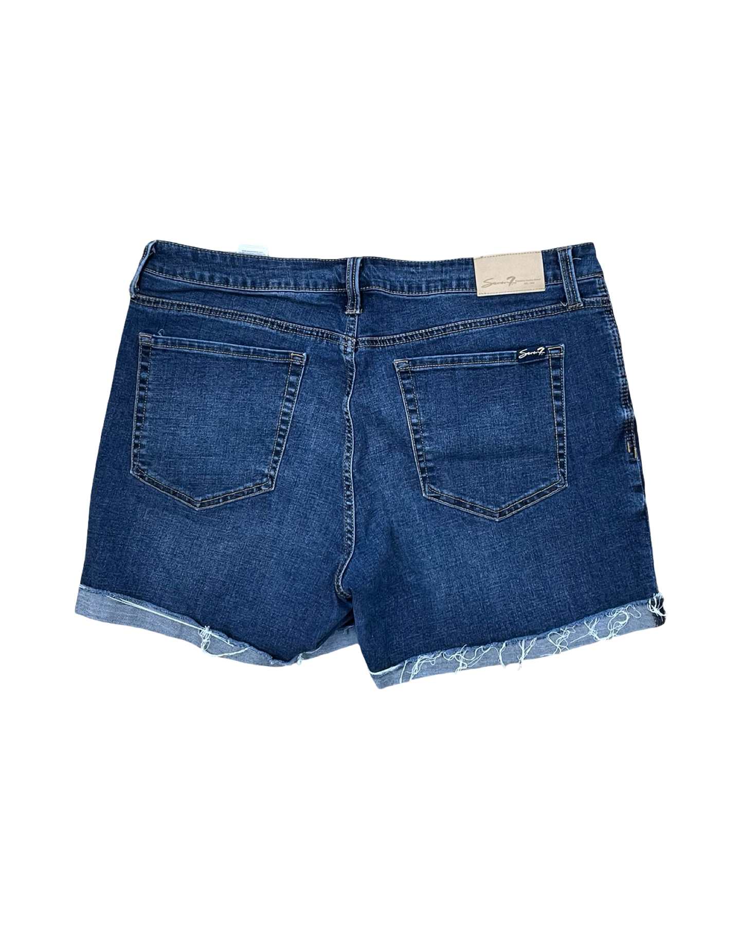 Shorts By Seven 7 In Blue Denim, Size:16