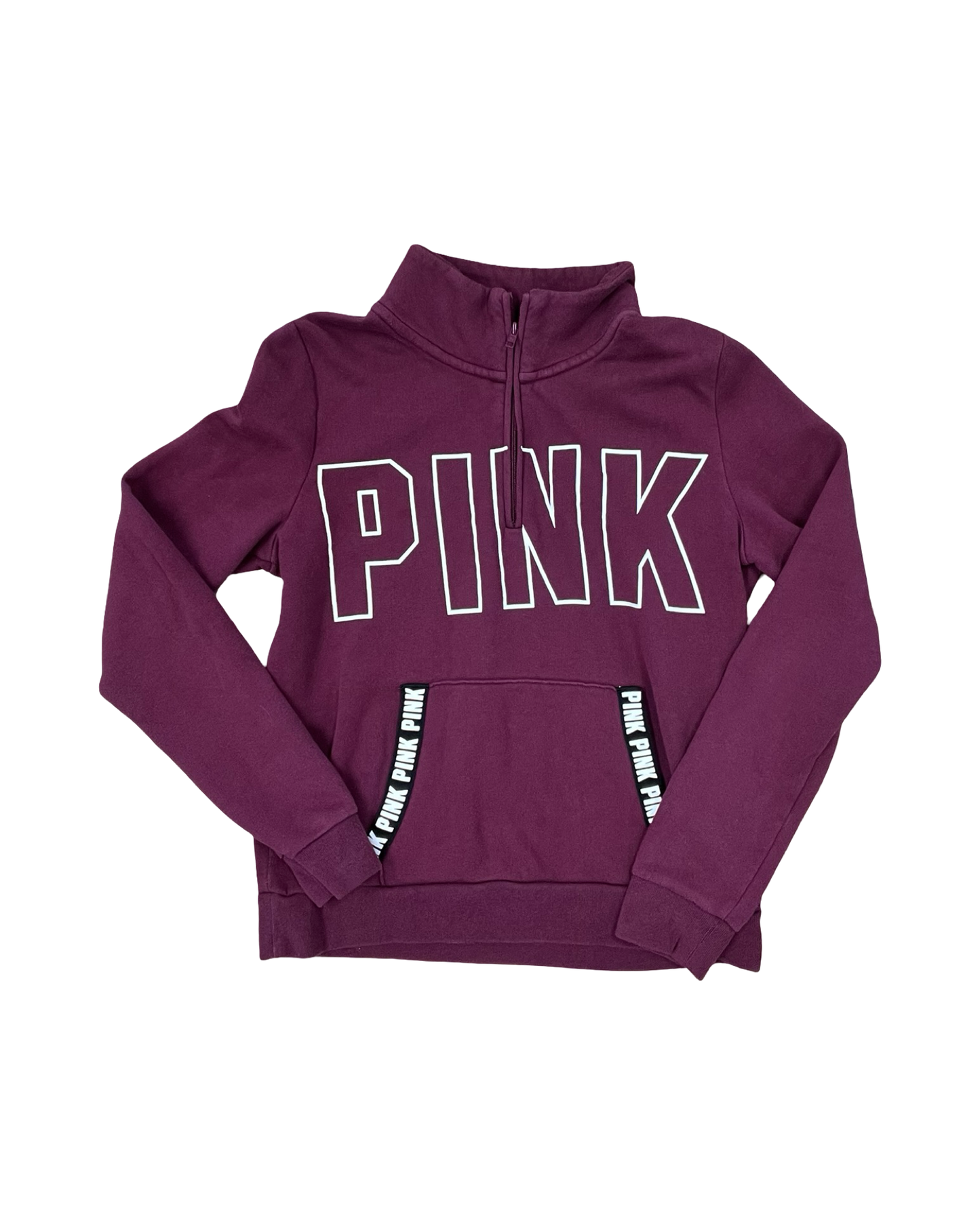 Sweatshirt Crewneck By Pink In Maroon, Size:M
