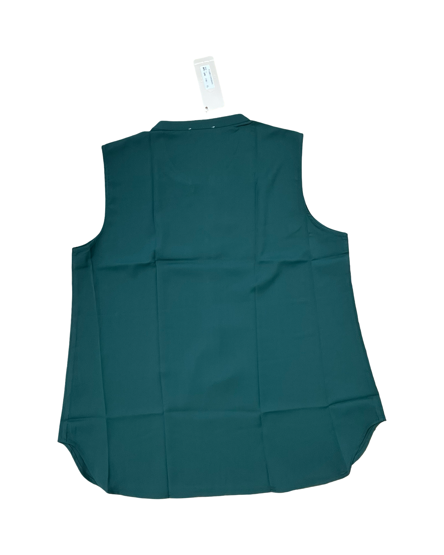 Top Sleeveless By Timeson In Green, Size:Xl
